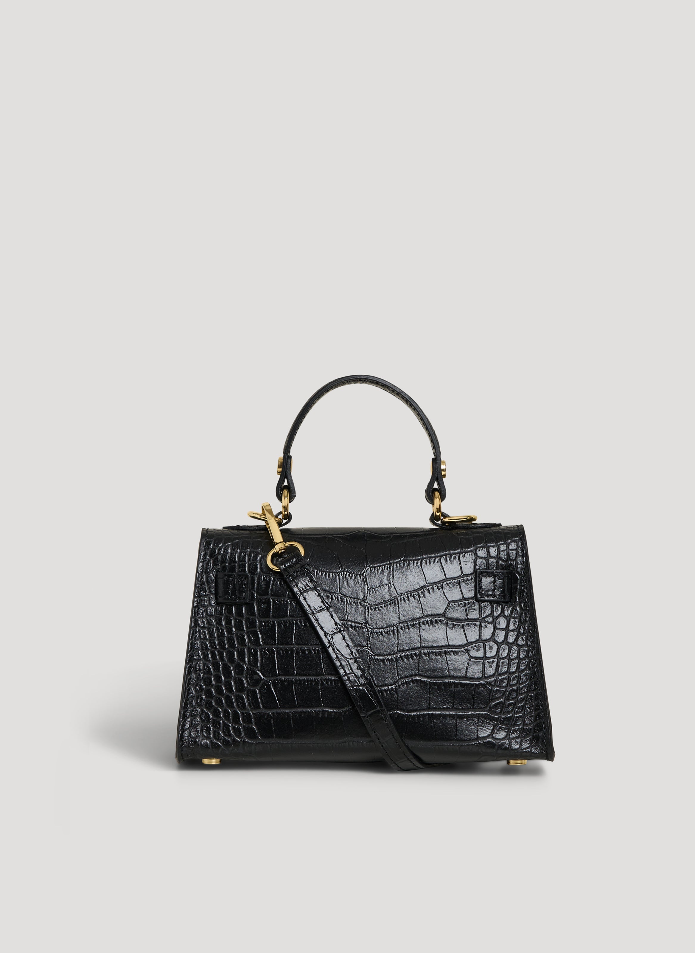 Victoria Limited Edition-taske i Coco-præget kalveskind – sort