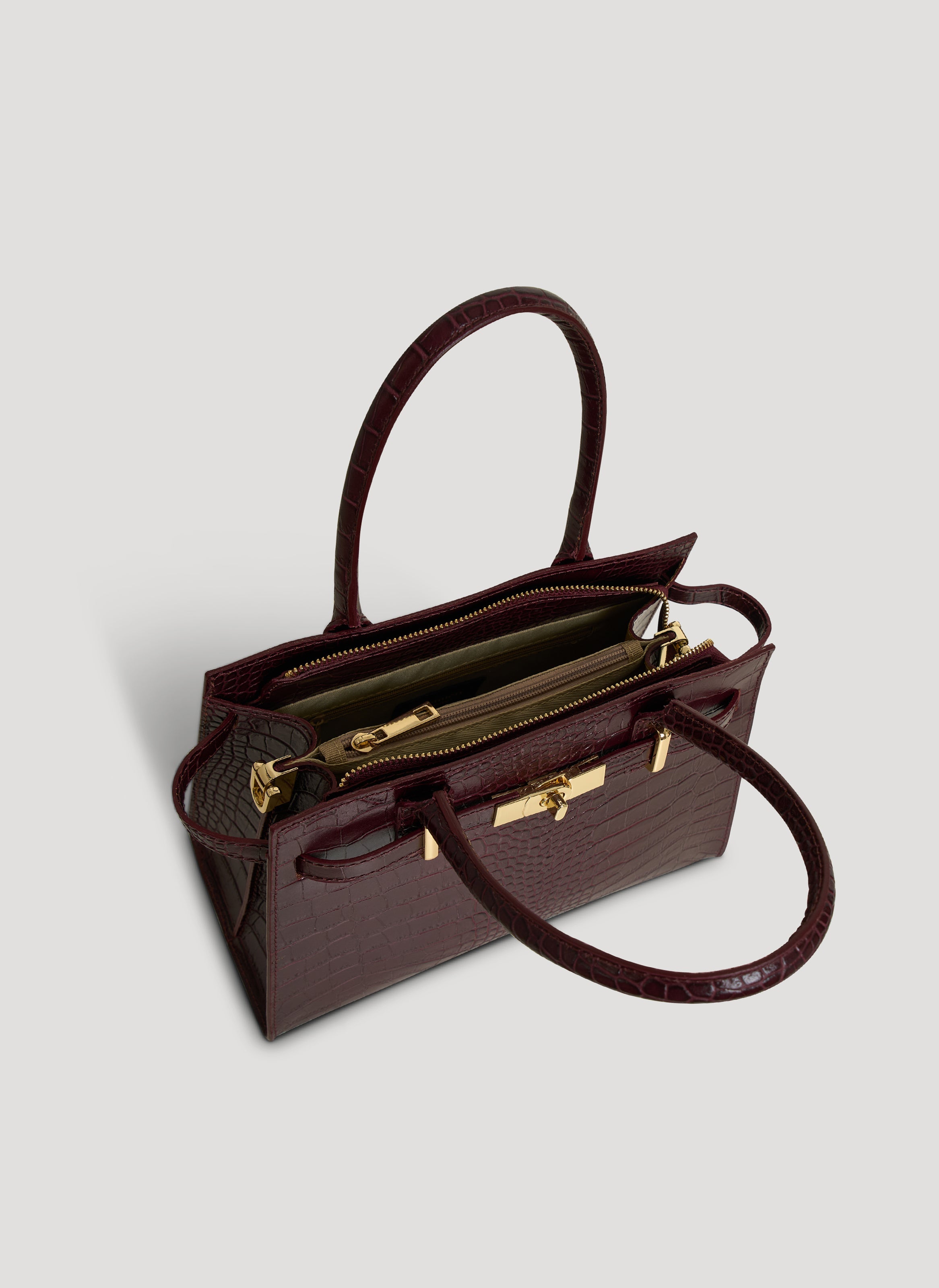 Grace Limited Edition-taske i Coco-præget kalveskind – bordeaux