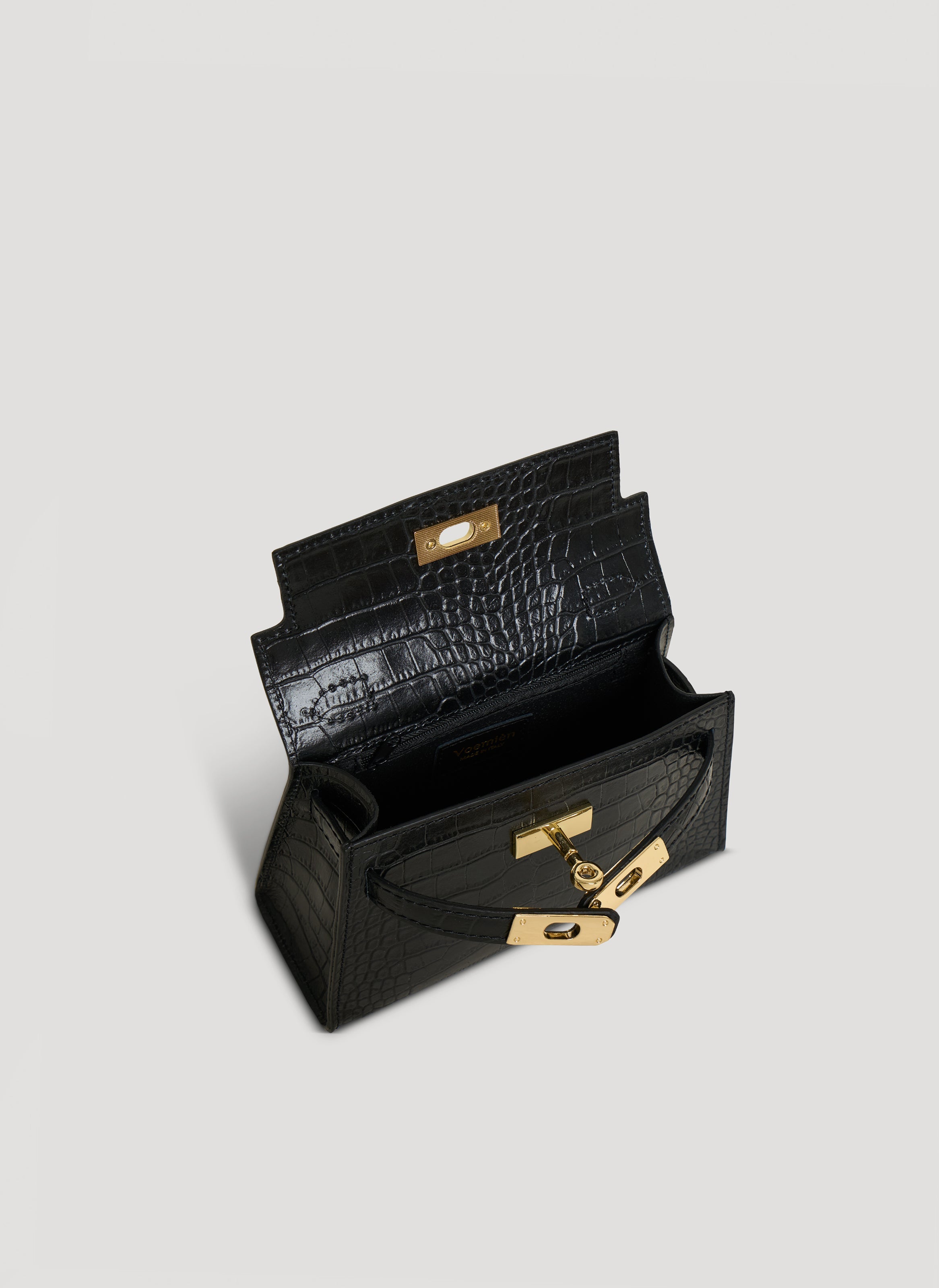 Victoria Limited Edition-taske i Coco-præget kalveskind – sort