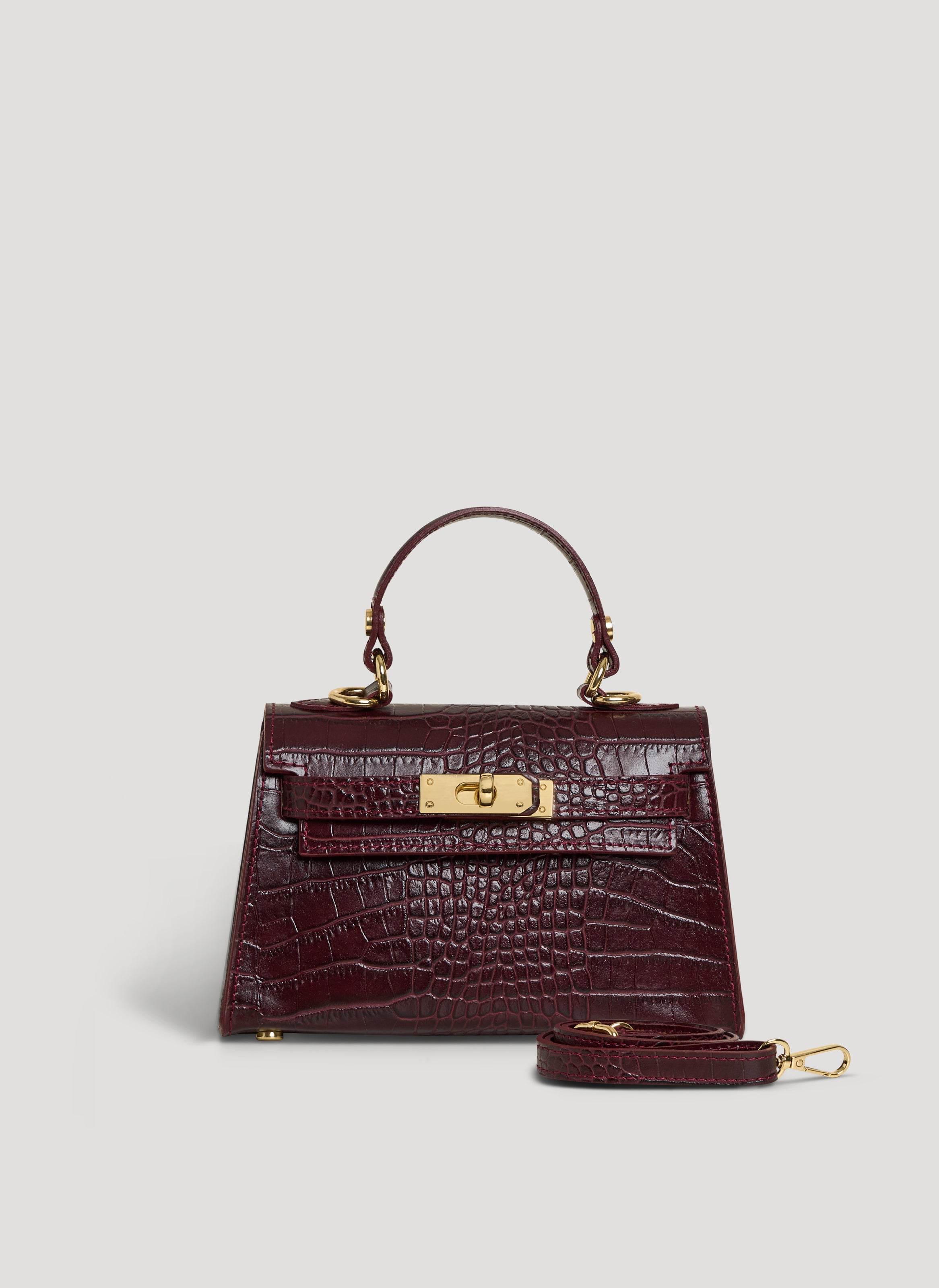 Victoria Limited Edition-taske i Coco-præget kalveskind – bordeaux