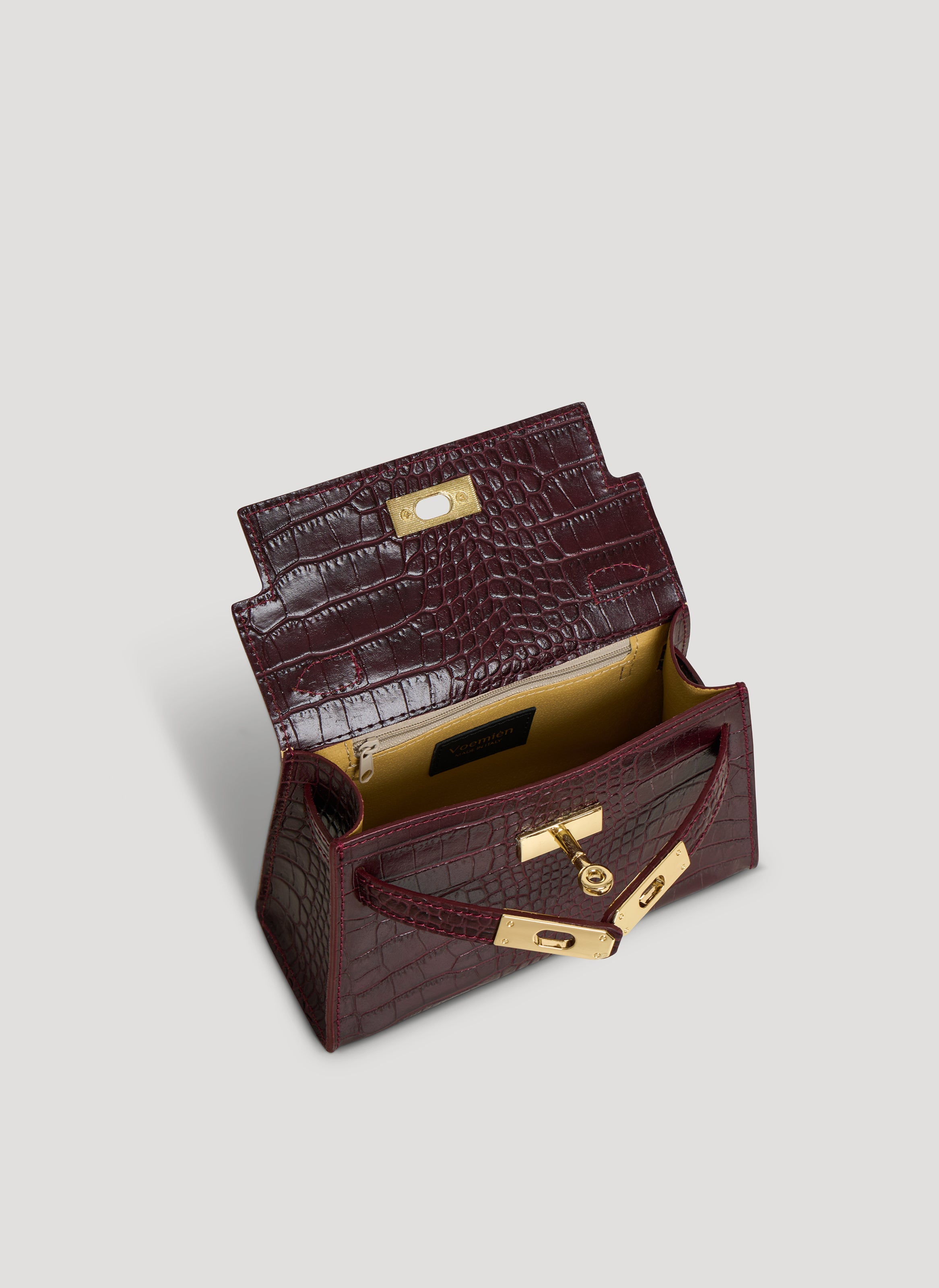 Victoria Limited Edition-taske i Coco-præget kalveskind – bordeaux