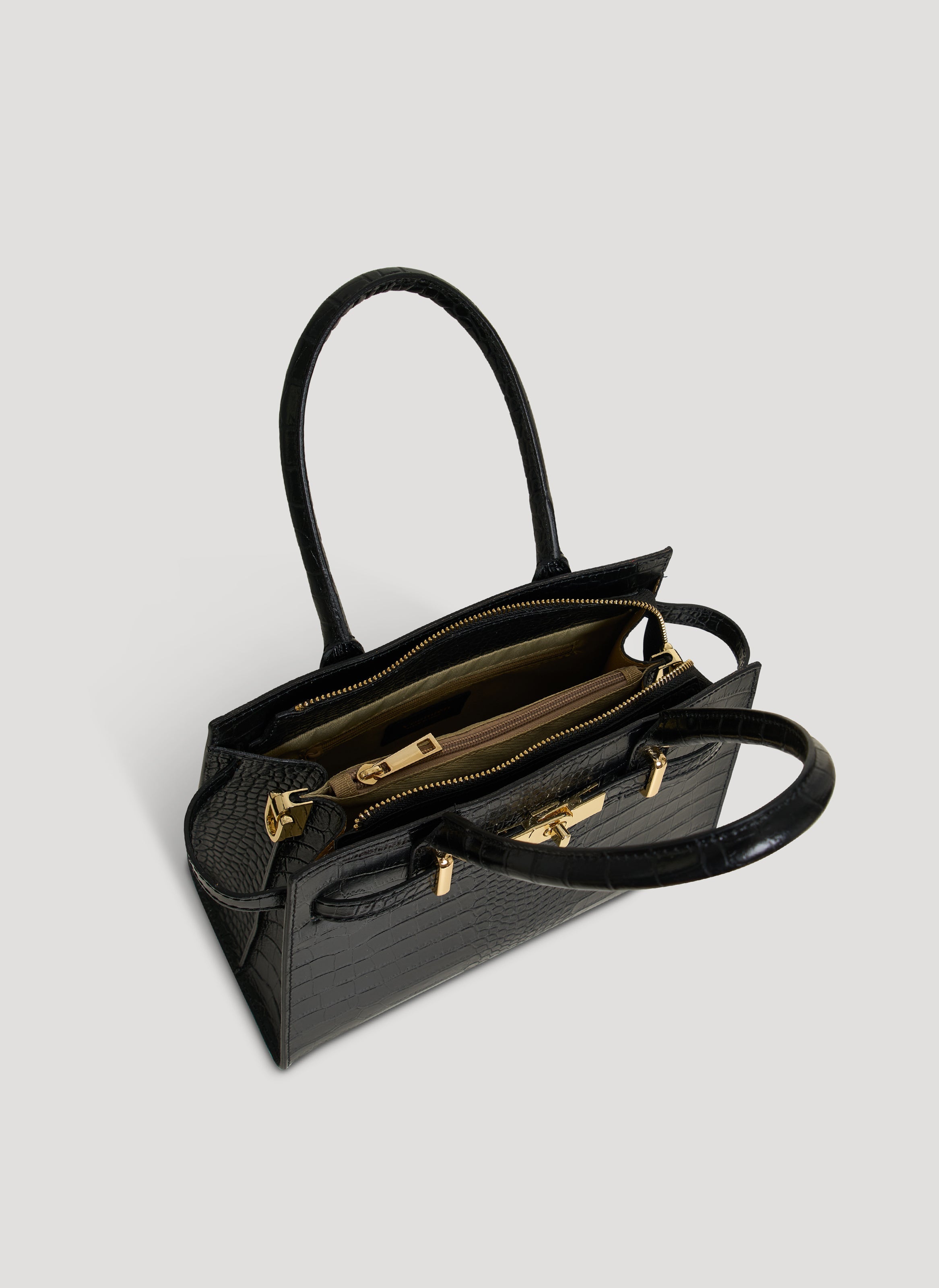 Grace Limited Edition-taske i Coco-præget kalveskind – sort
