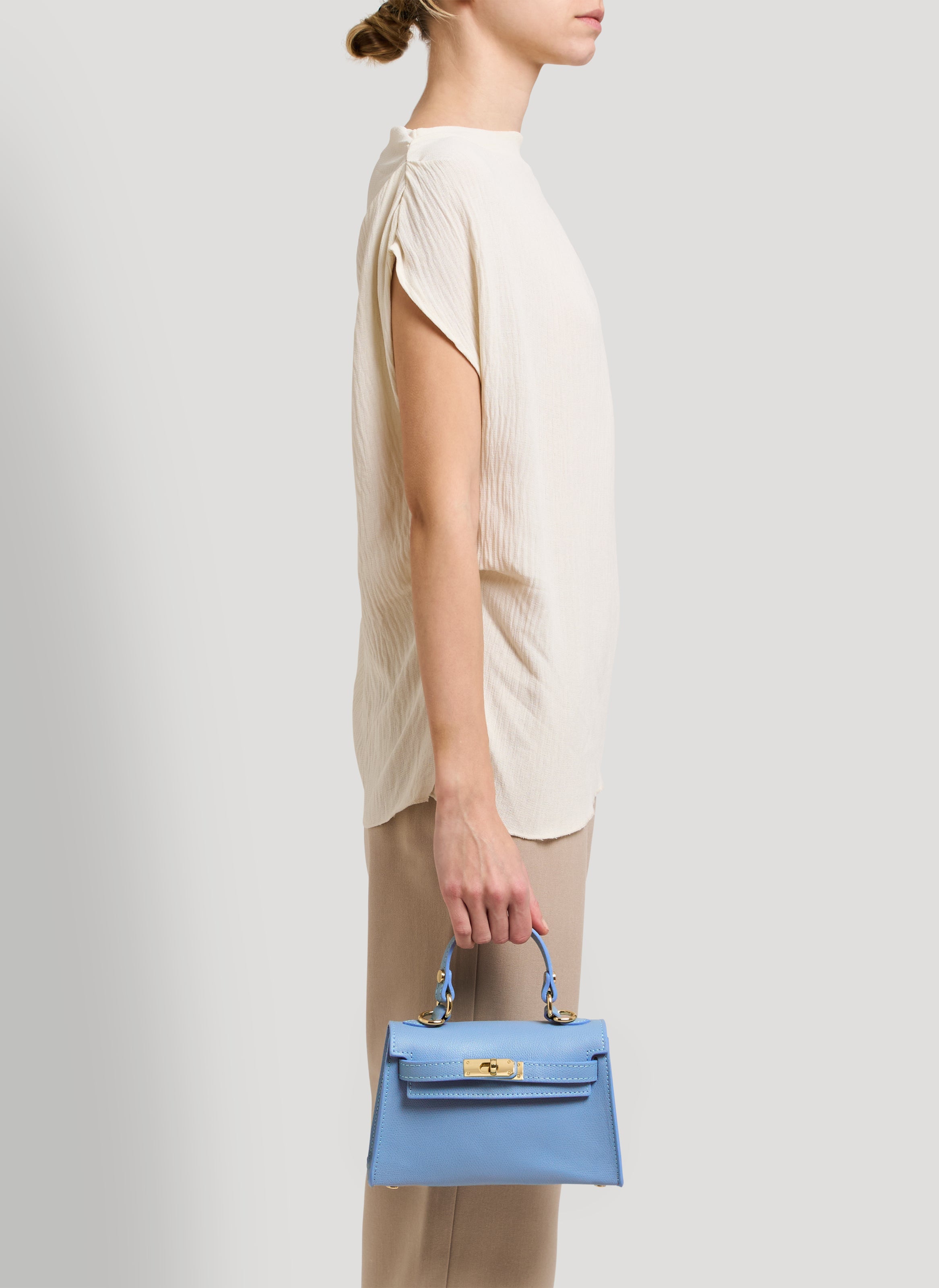 Victoria-taske i Epson-kalveskind – denim