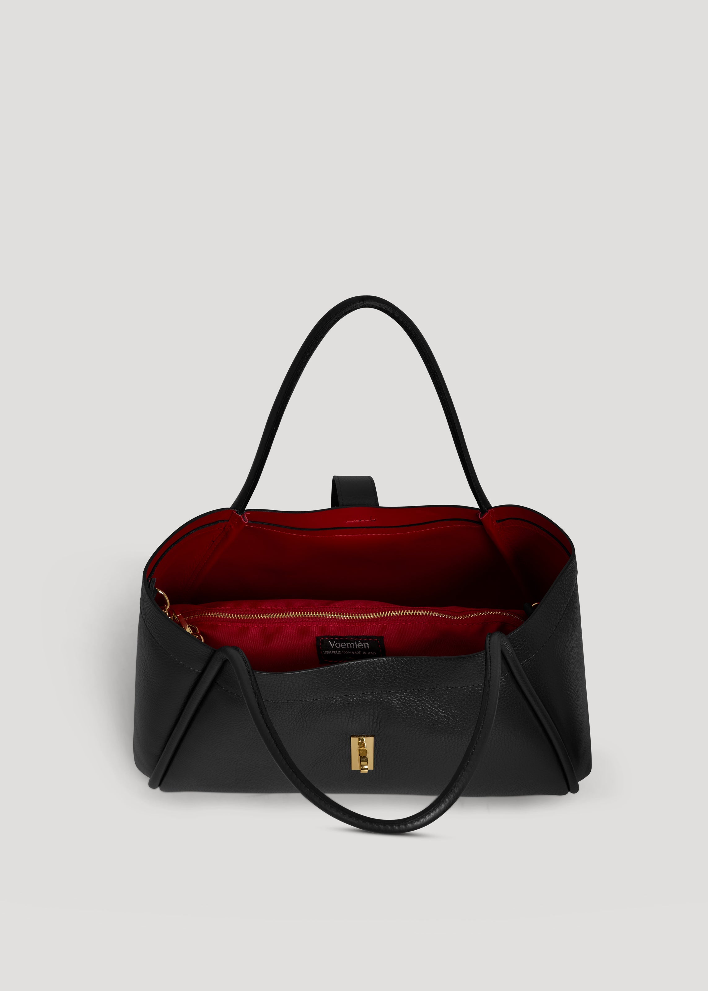 Mayfair-taske i Togo-kalveskind – sort