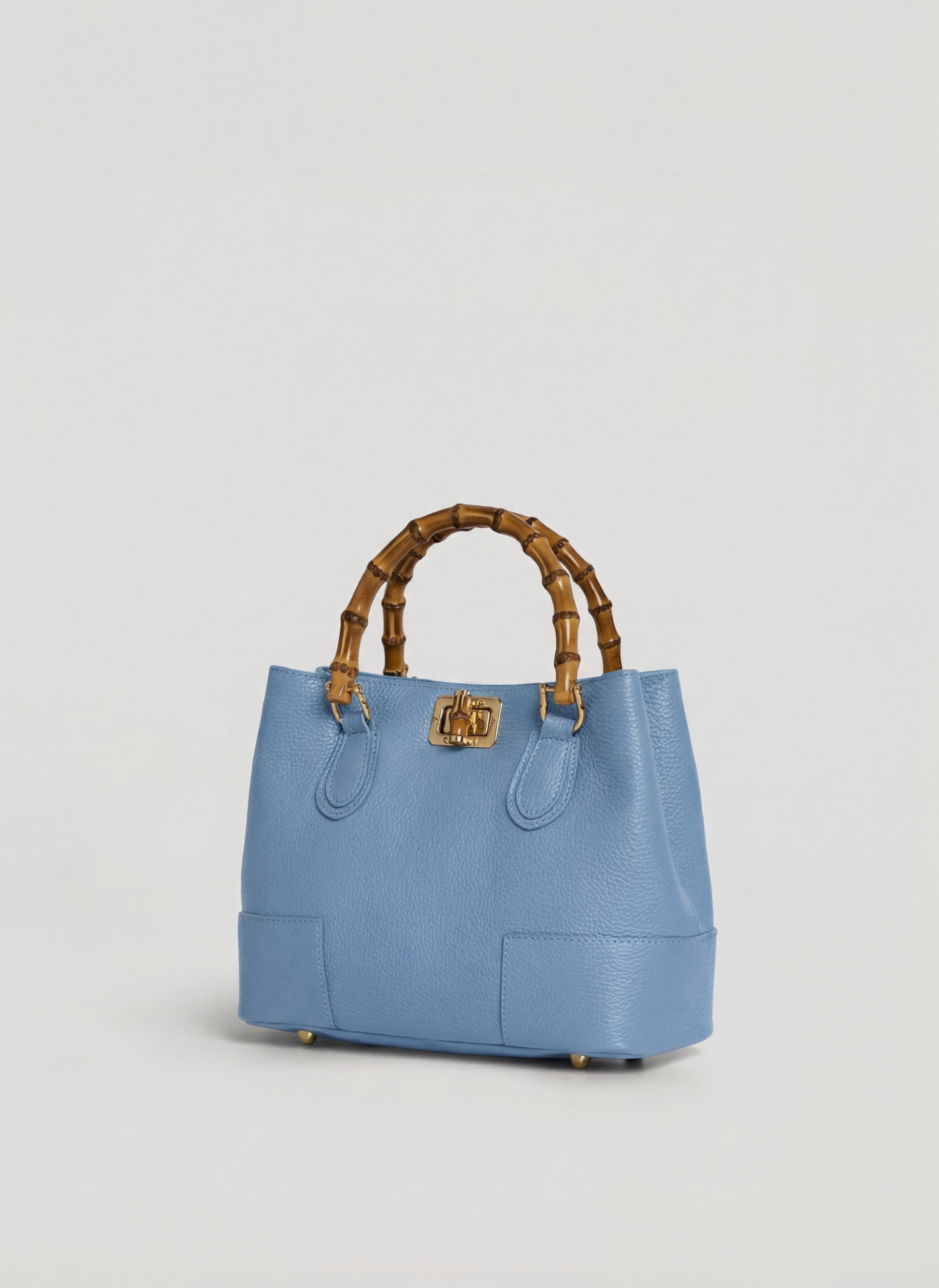 Bamboo Babe Media-taske i Dollaro-kalveskind – denim
