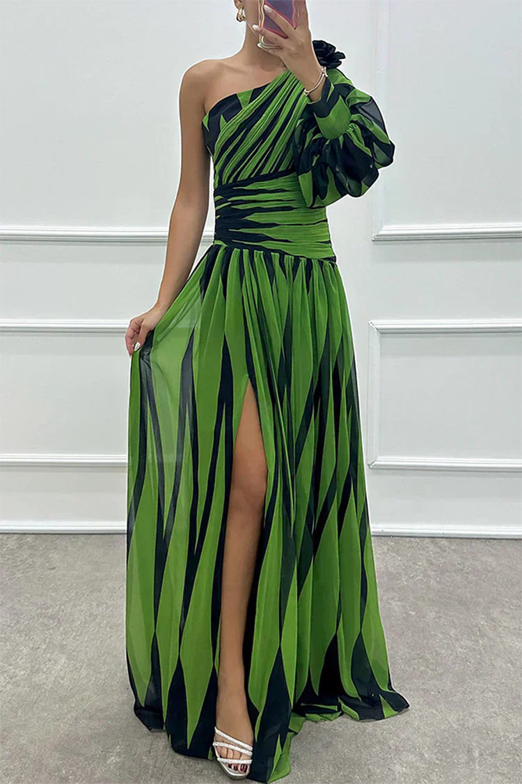 Fenna™ - Elegant lang one-shoulder kjole