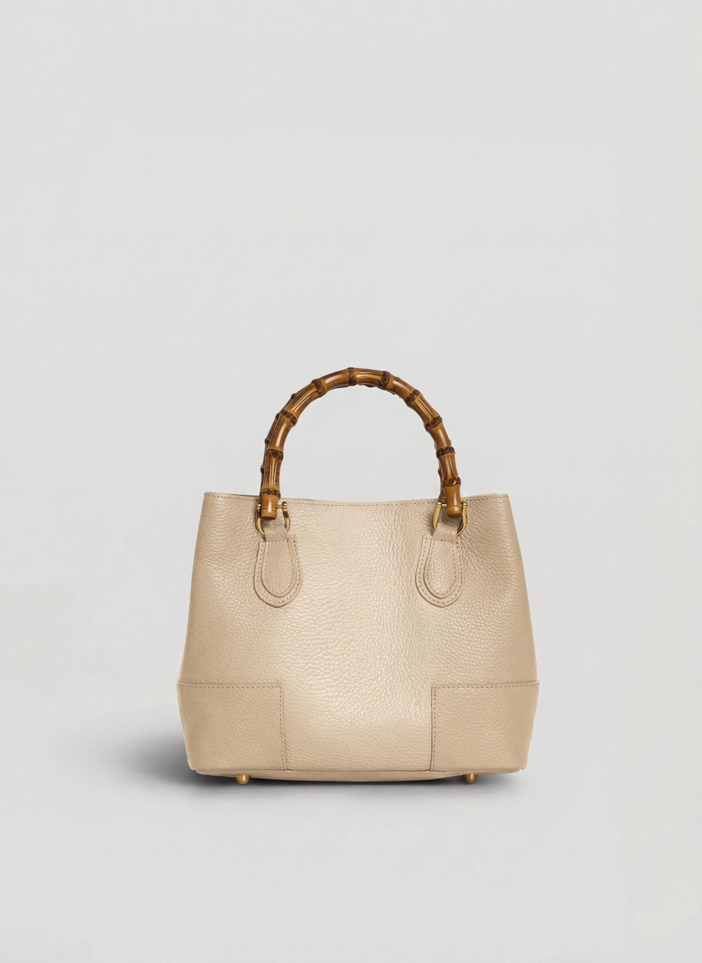 Bamboo Babe Media-taske i Dollaro-kalveskind – beige
