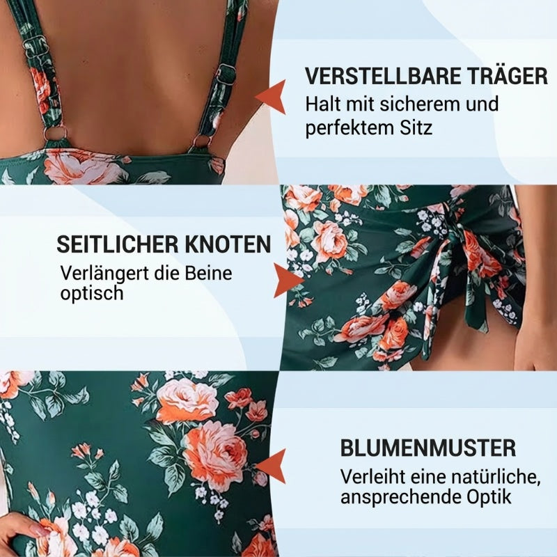 Amalie elegant formende badedragt med sommerprint