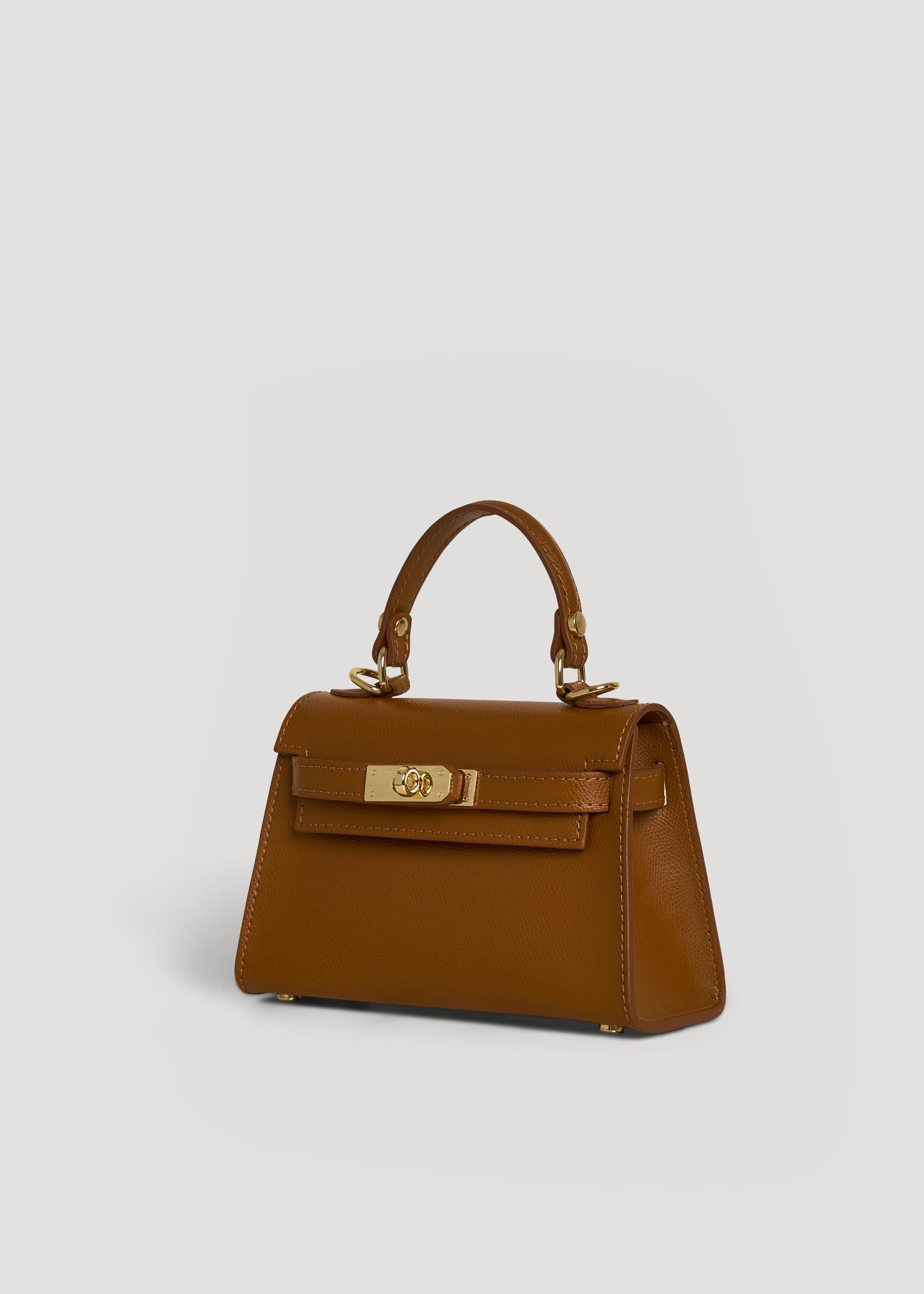 Victoria-taske i Epson-kalveskind – cognac