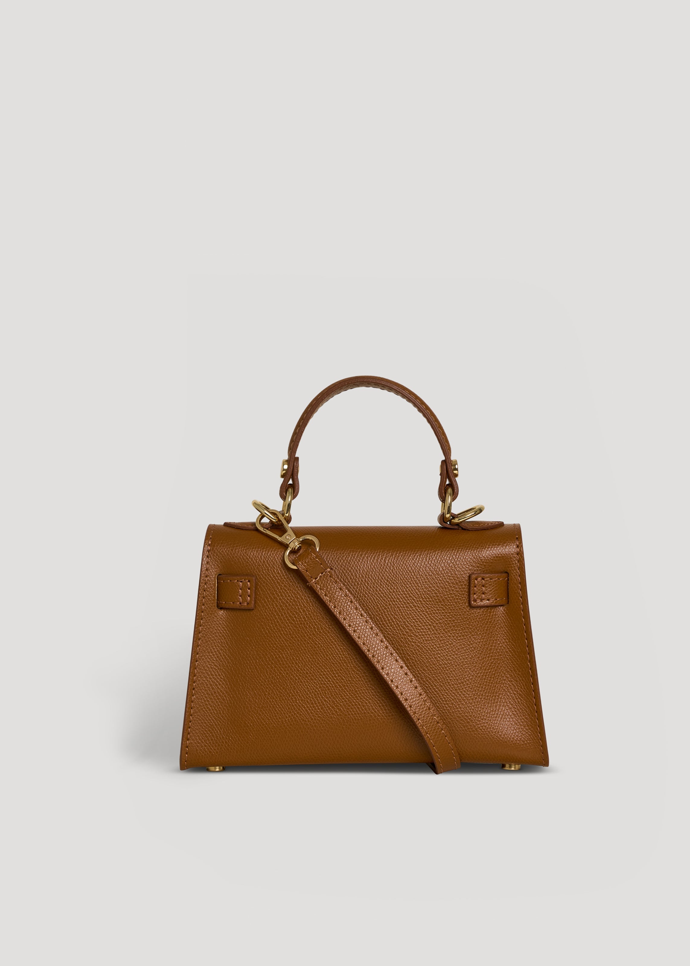 Victoria-taske i Epson-kalveskind – cognac