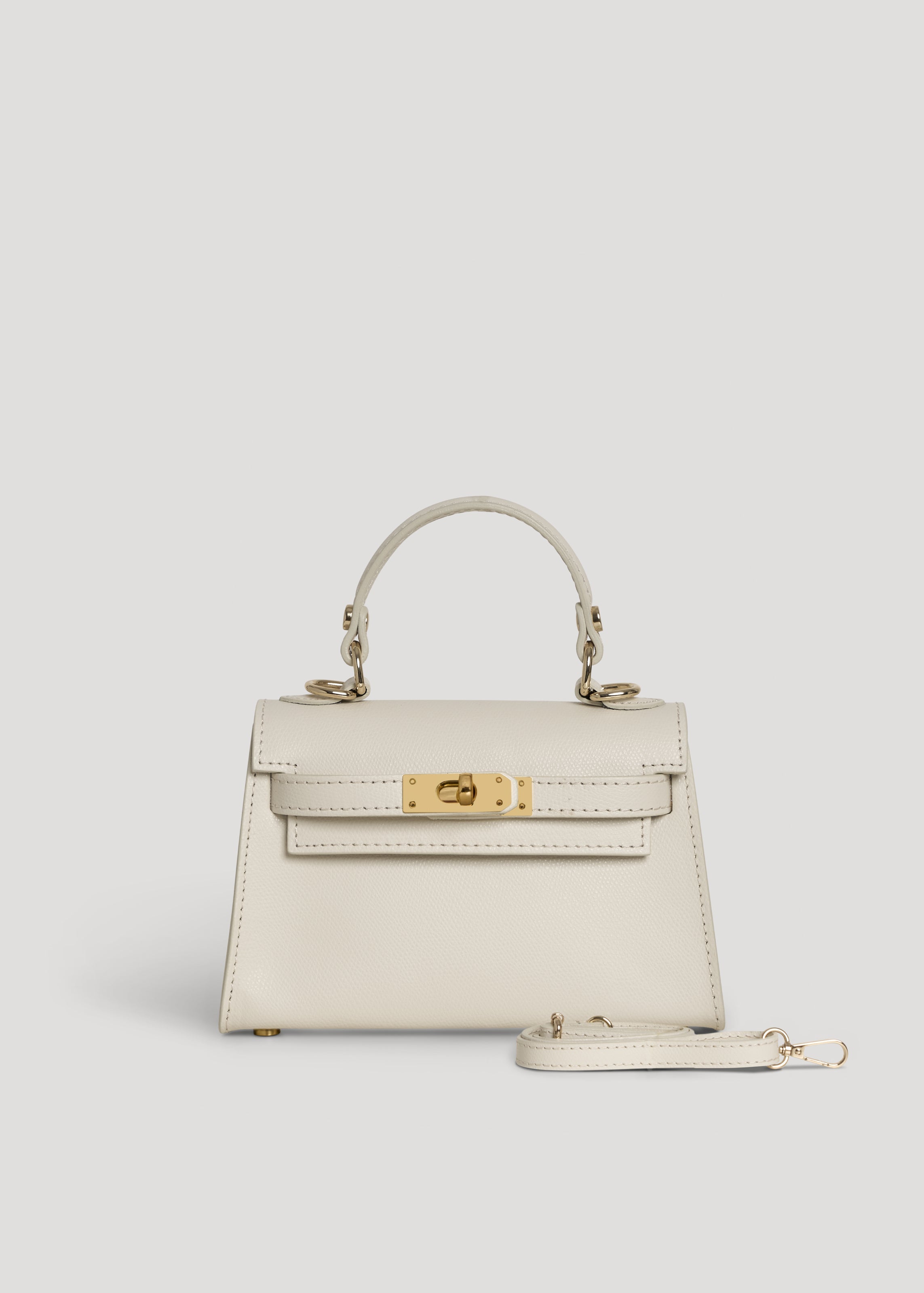 Victoria-taske i Epson-kalveskind – beige
