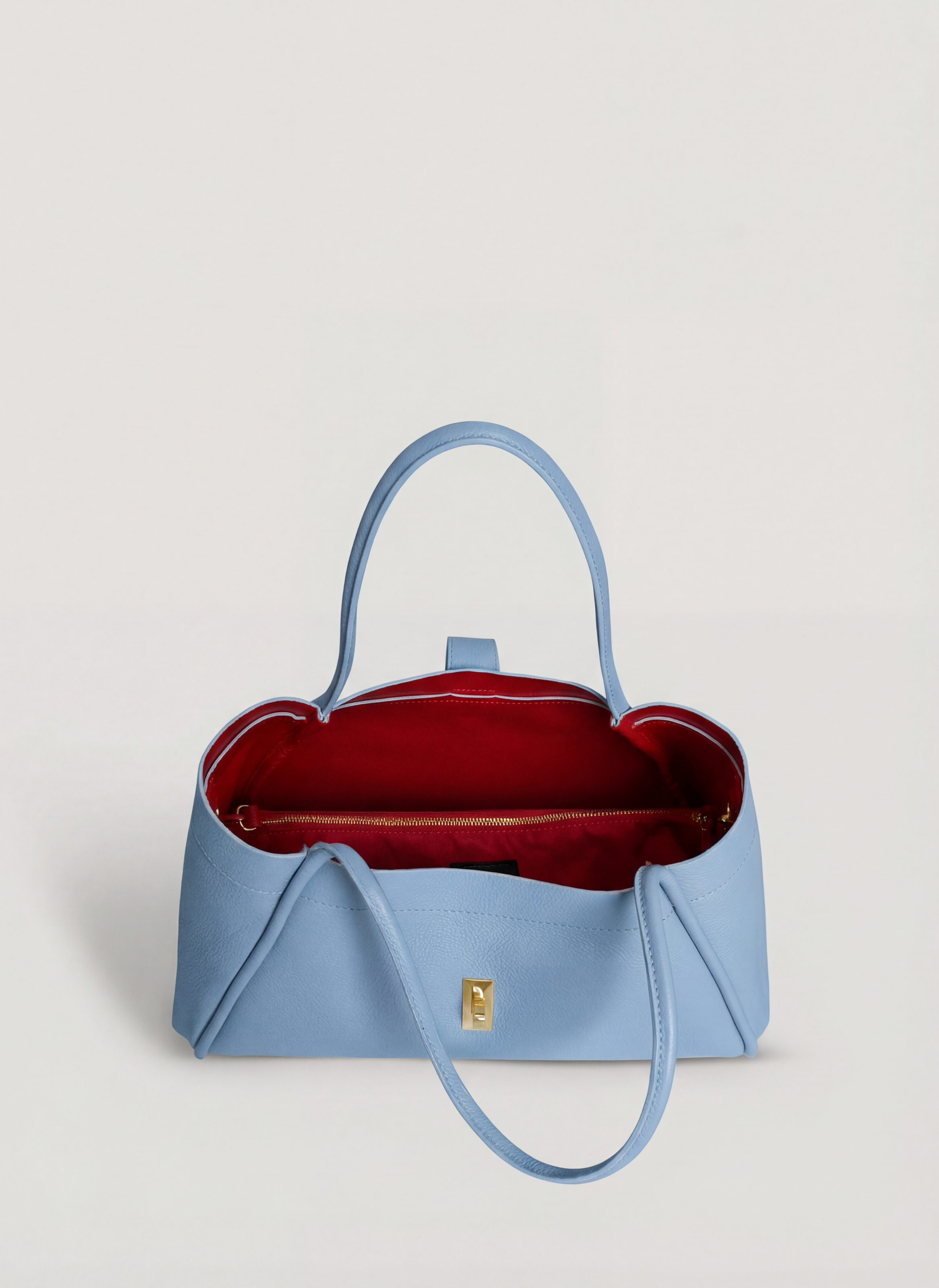 Mayfair-taske i Togo-kalveskind – denim