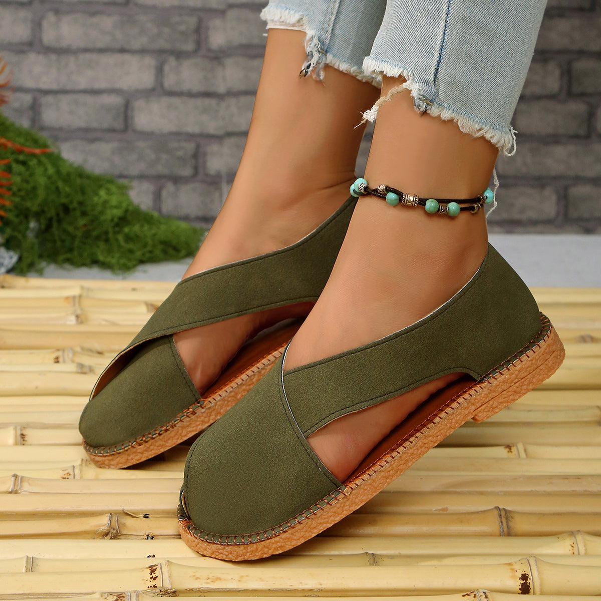 Komfortable damesandaler med lukket tå – lette slip-on sommersko