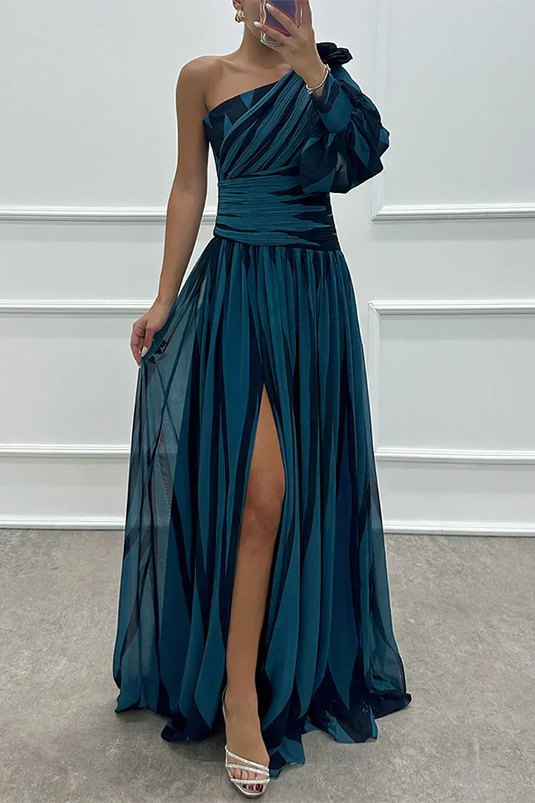 Fenna™ - Elegant lang one-shoulder kjole