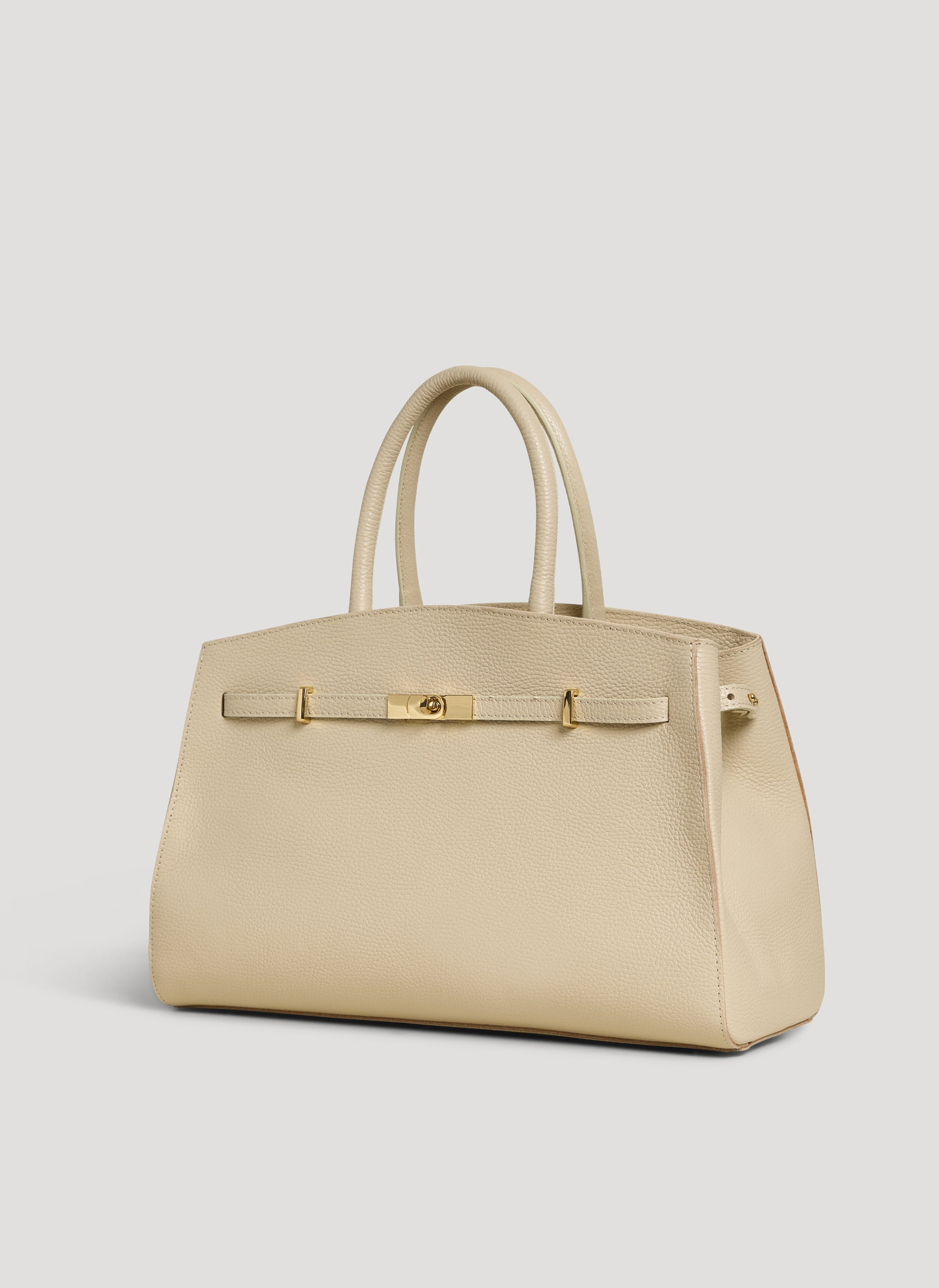 Driade-taske i Dollaro-kalveskind – beige