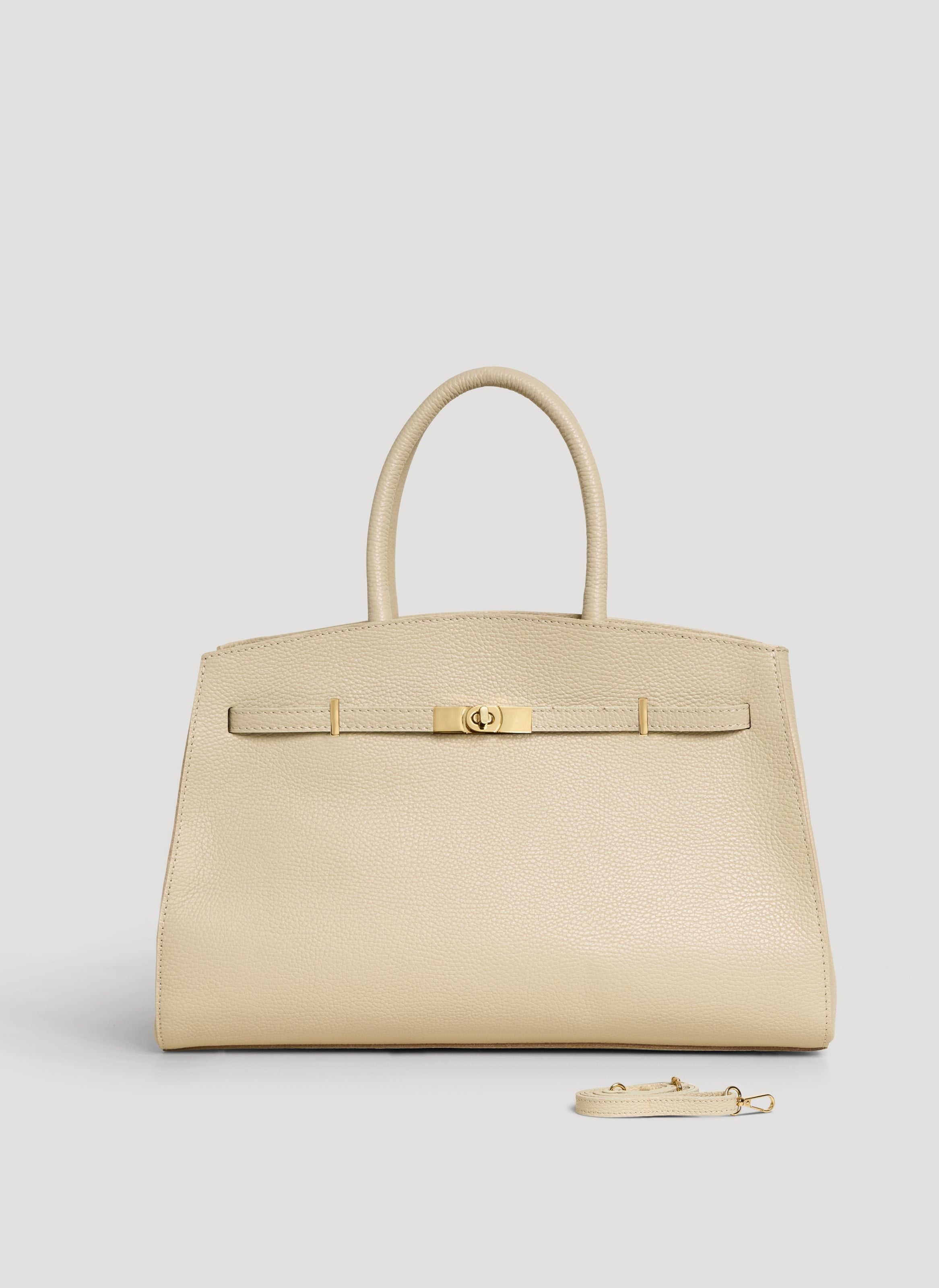 Driade-taske i Dollaro-kalveskind – beige