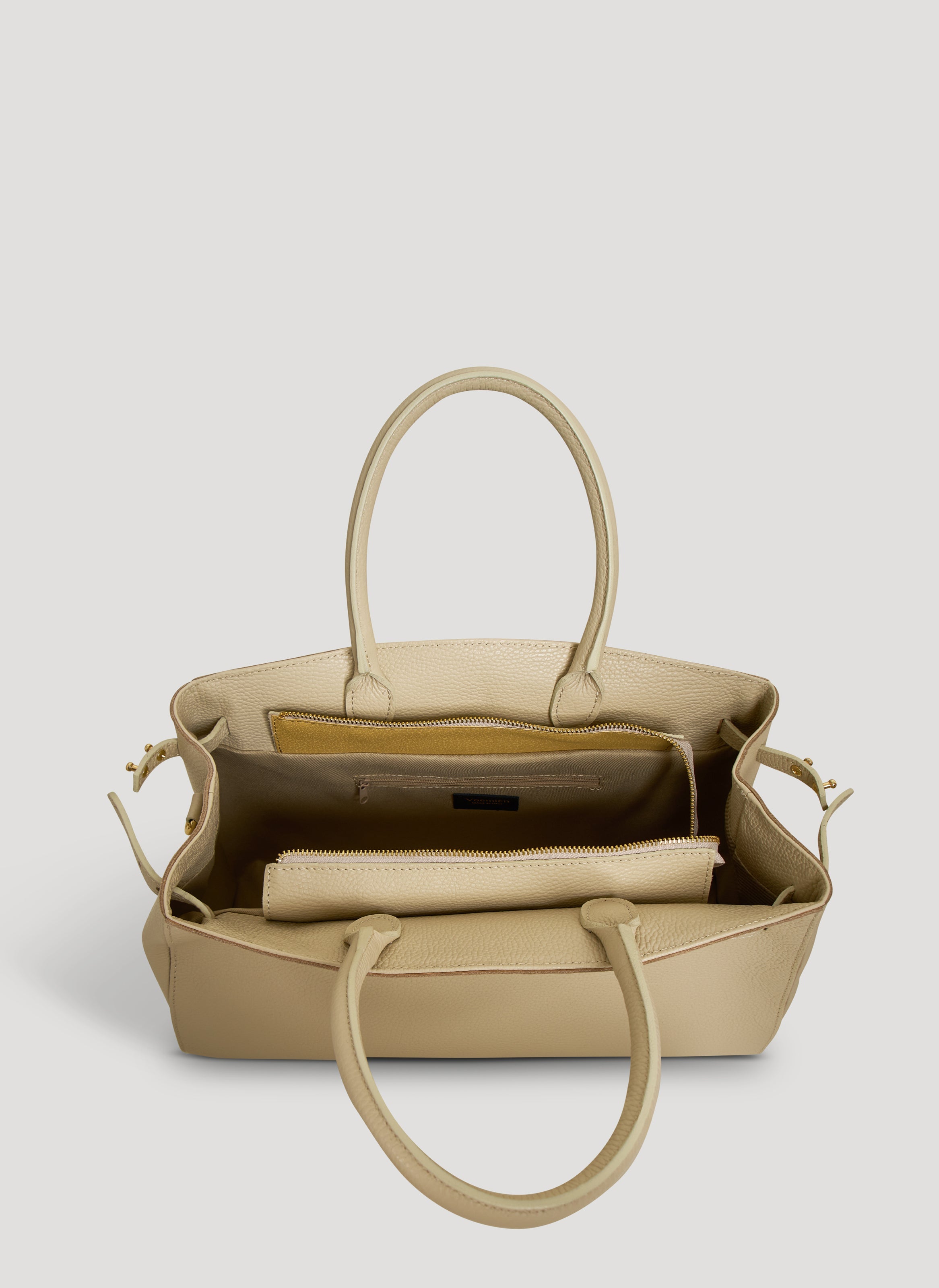 Driade-taske i Dollaro-kalveskind – beige