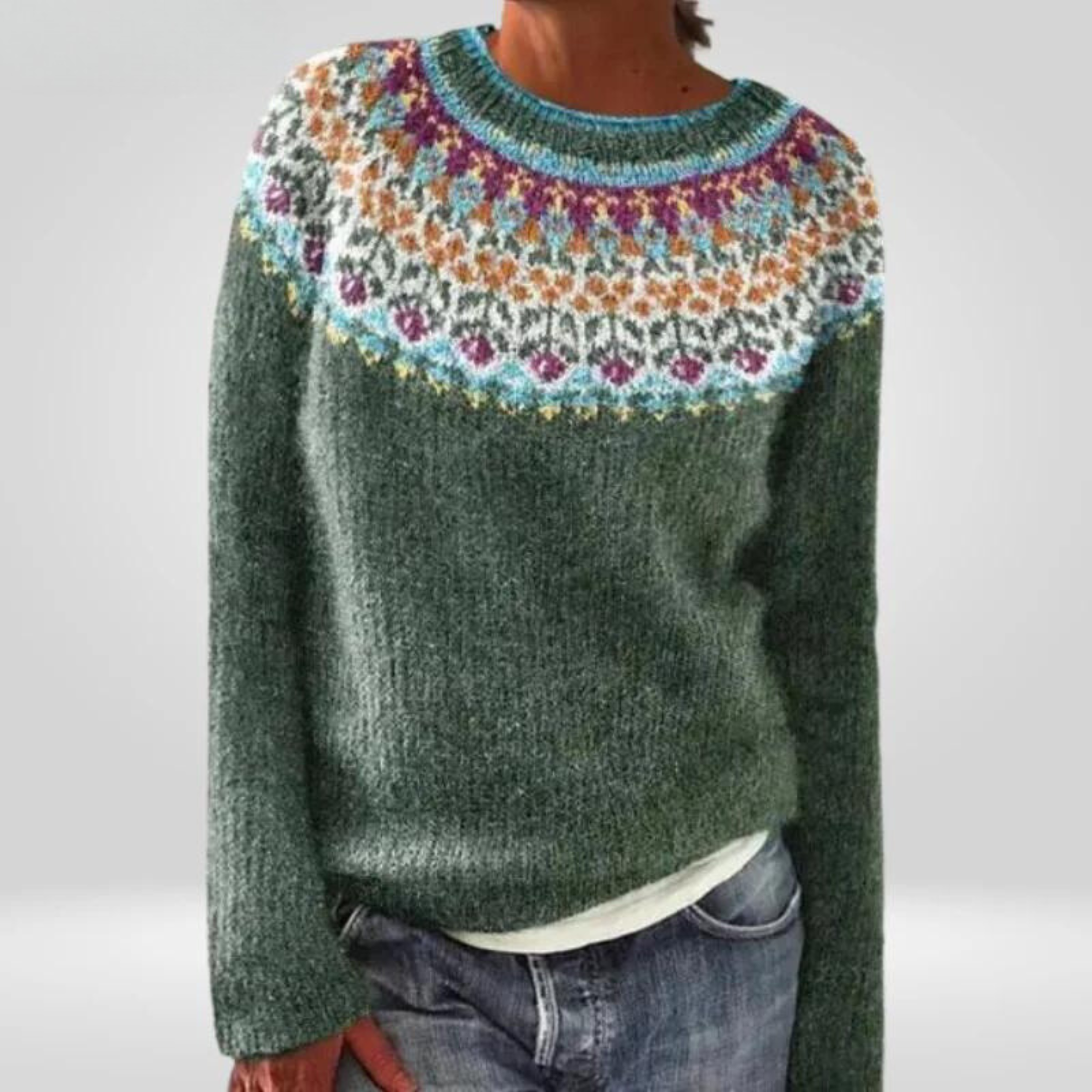 Abigail | Vintage Islandstrikpullover