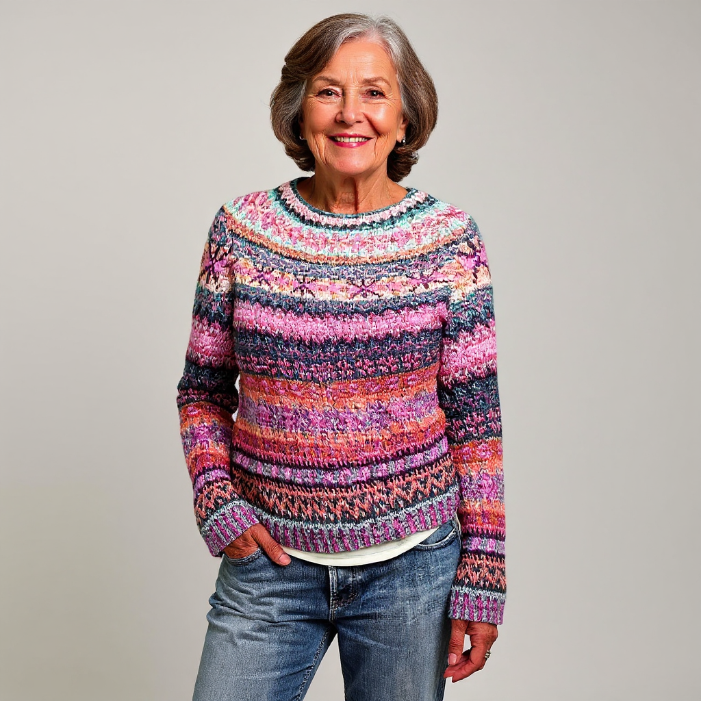 Amy | Vintage Islandstrikpullover