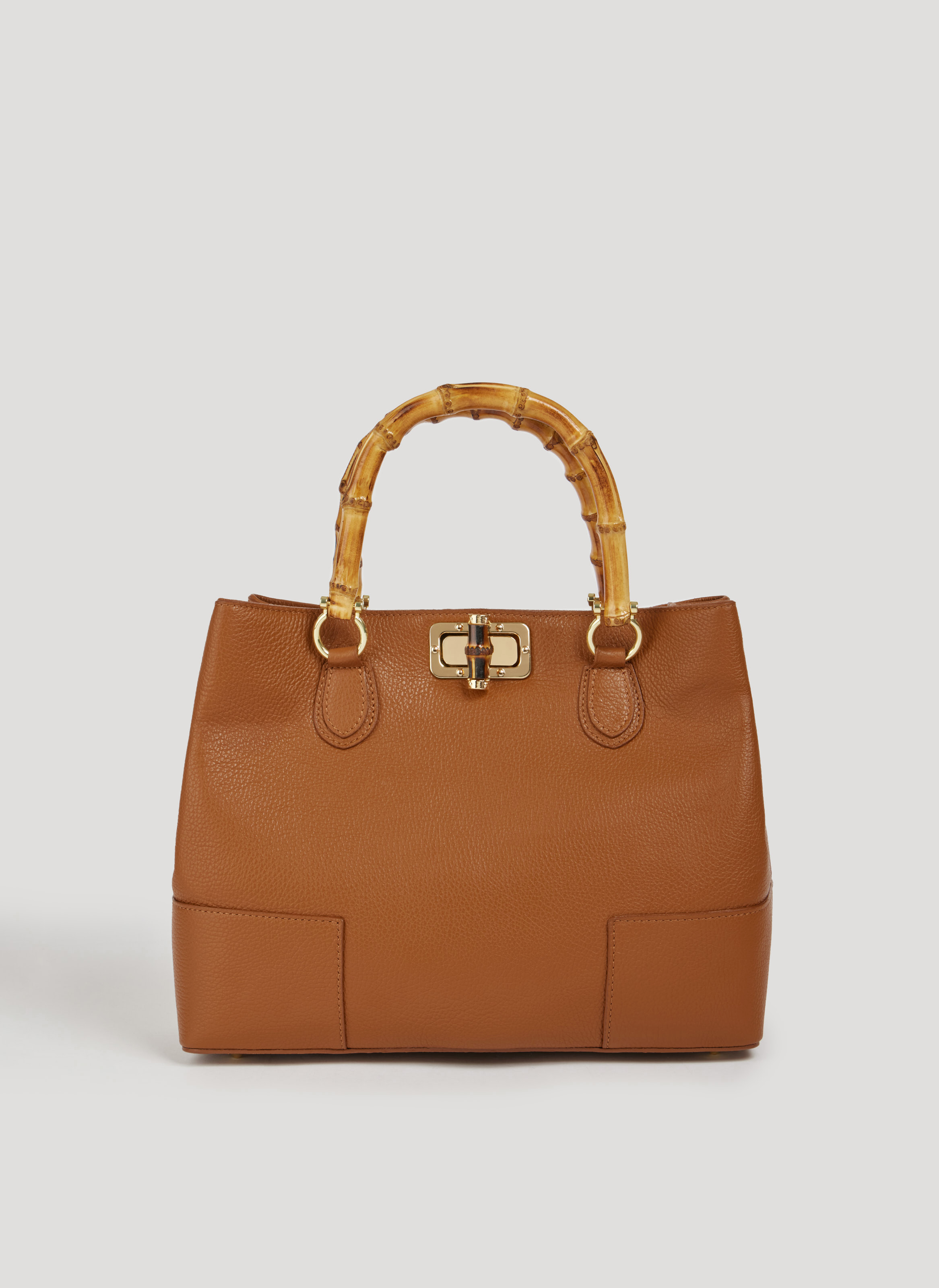 Bamboo Babe-taske i Dollaro-kalveskind – cognac