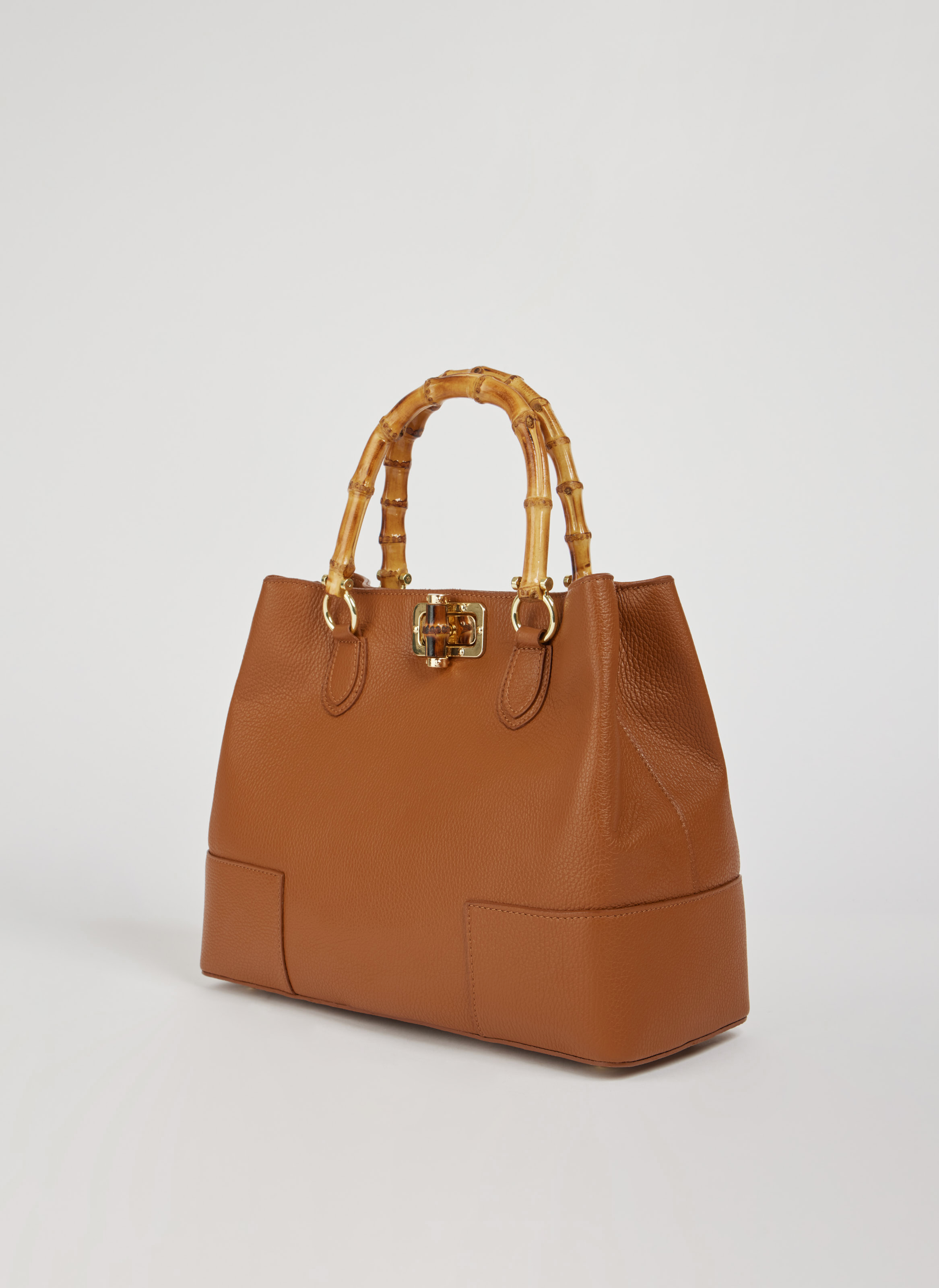 Bamboo Babe-taske i Dollaro-kalveskind – cognac