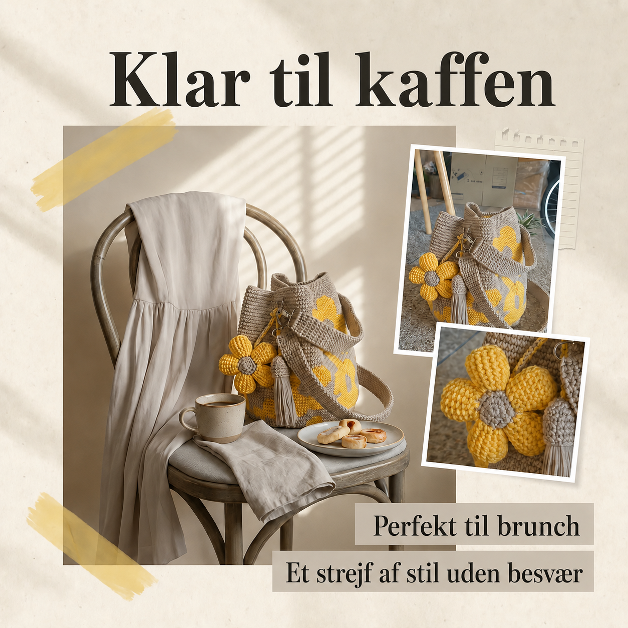Fiorella | Hæklet blomstertaske