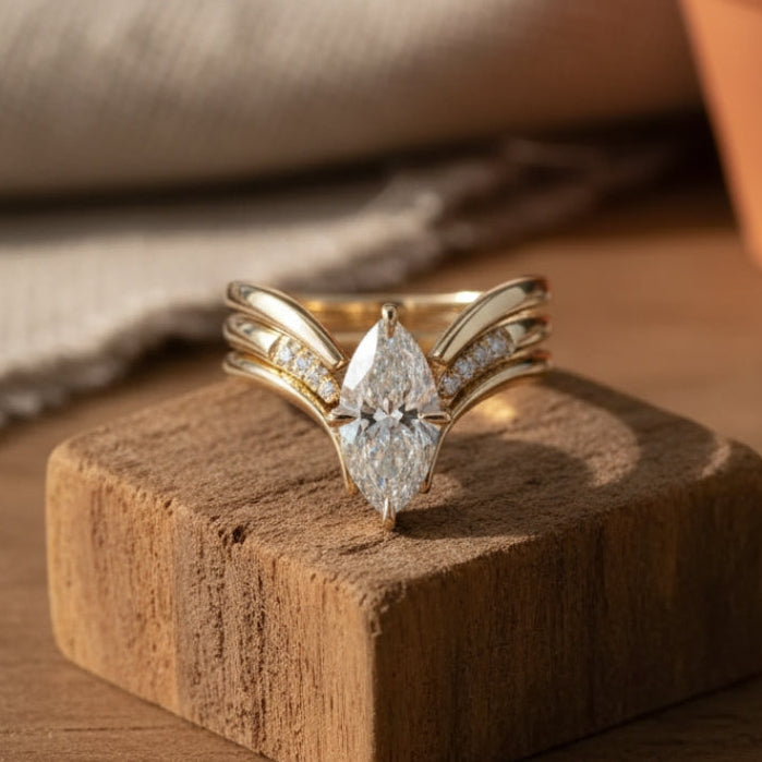 Dråbekrone guldring