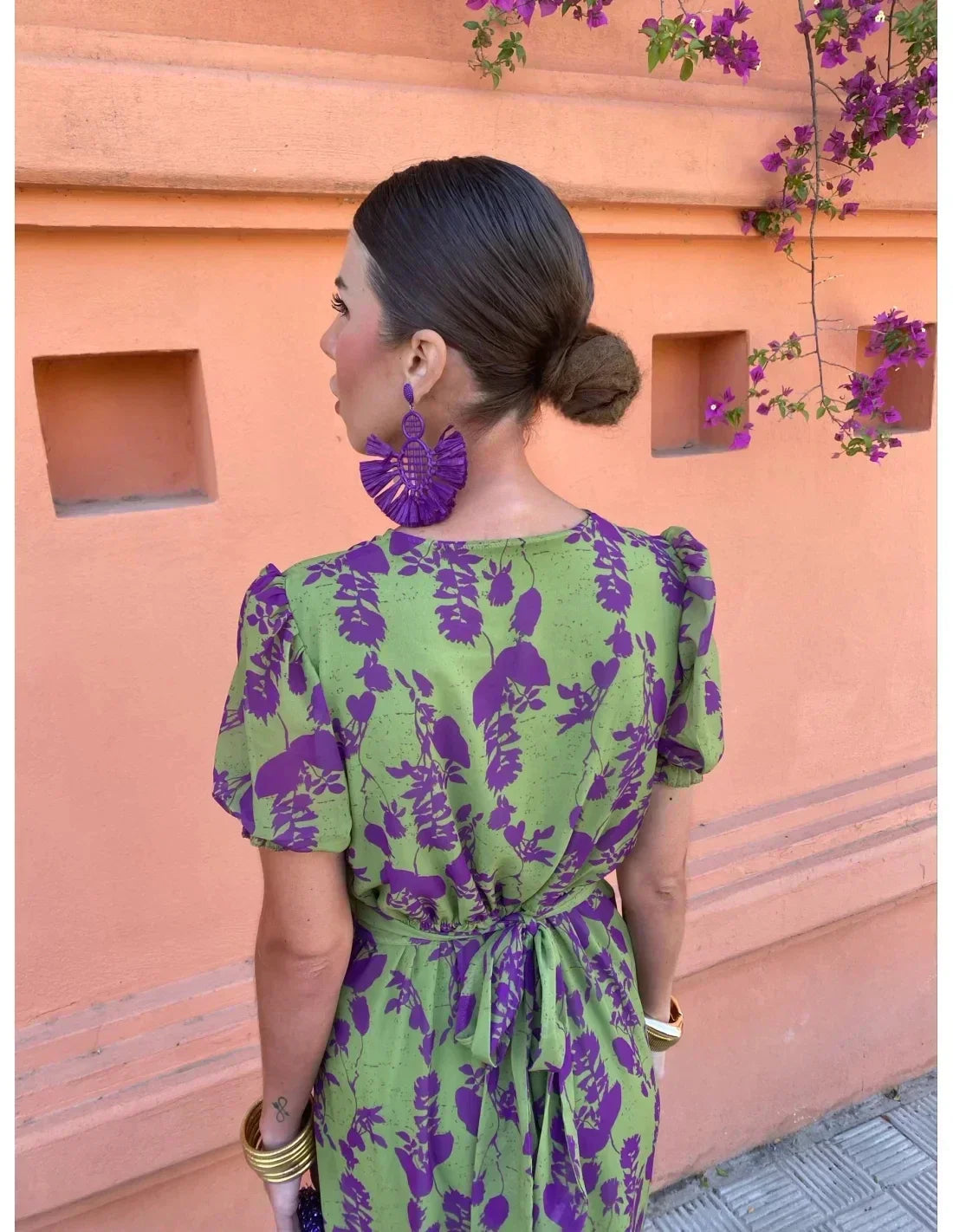 Lieke™ - Farverig sommerkjole med print