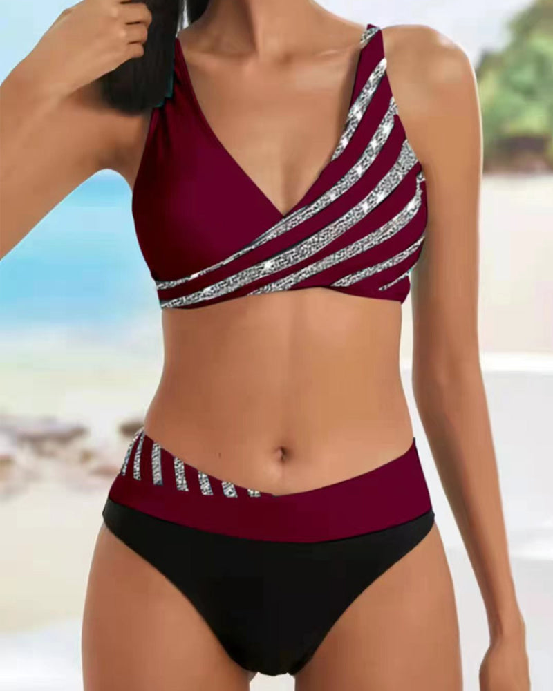 Mona – Bikini i varme farvetoner