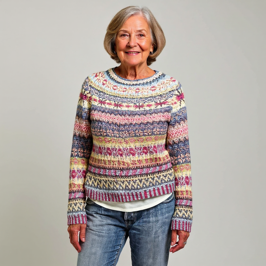 Keira | Vintage Islandstrikpullover