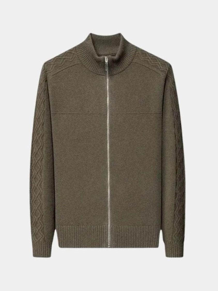 Magnus™ | Cashmere Trøje med Lynlås