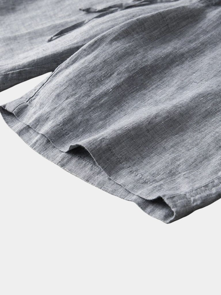 Mikkel™ | Grå Hørshorts Mariner