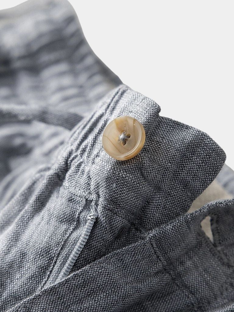 Mikkel™ | Grå Hørshorts Mariner