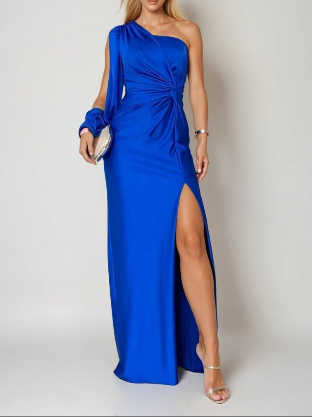 Riley™ - One-shoulder aftenkjole