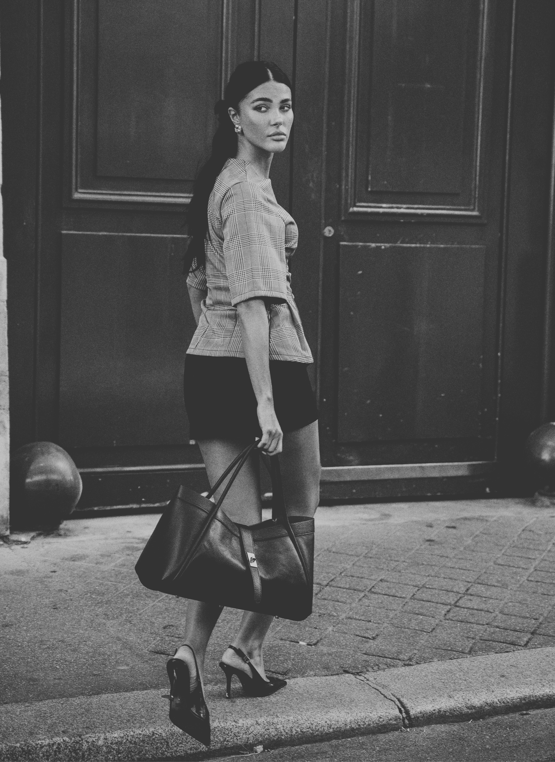 Mayfair-taske i Togo-kalveskind – bordeaux