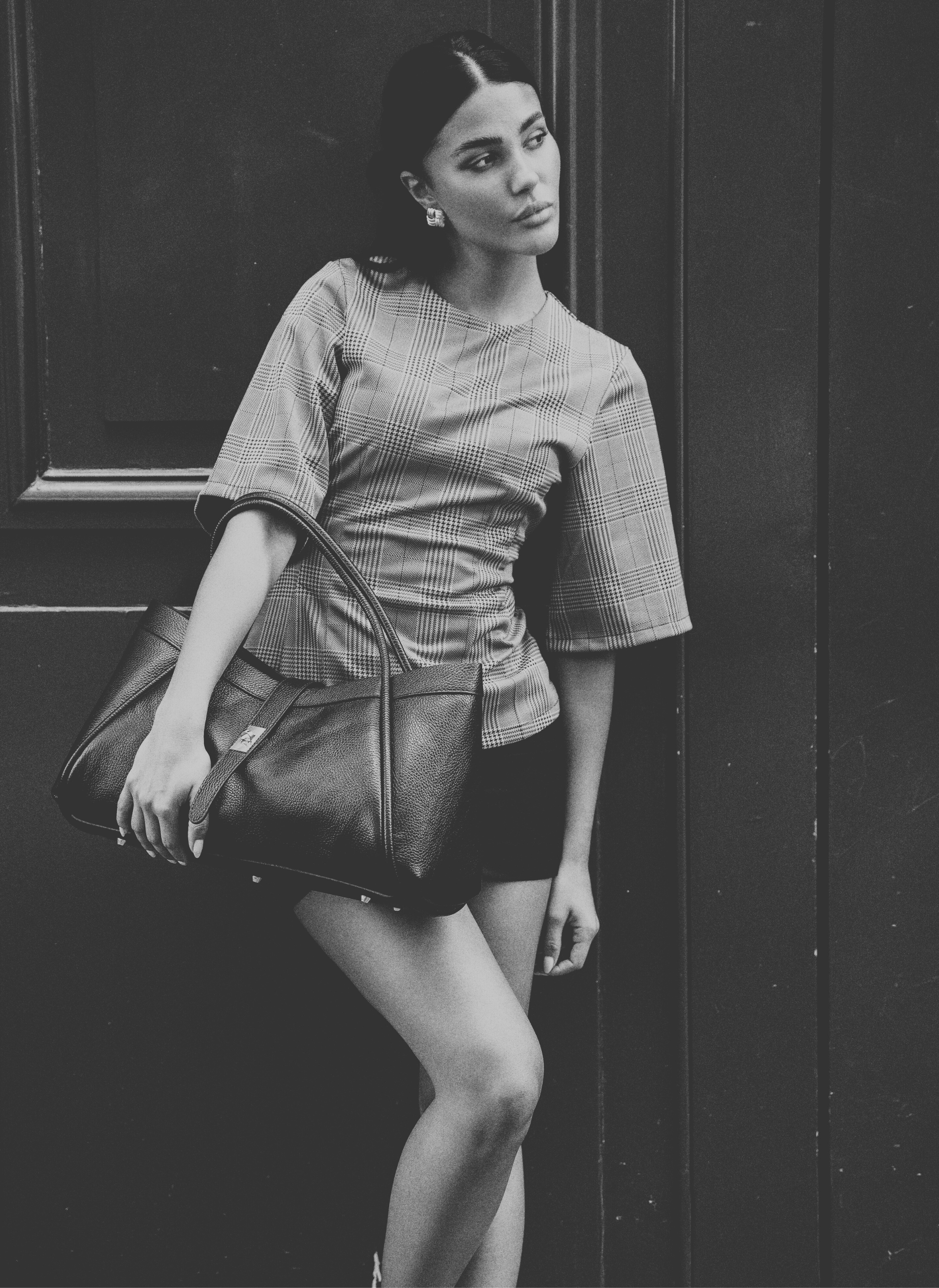 Mayfair-taske i Togo-kalveskind – cognac