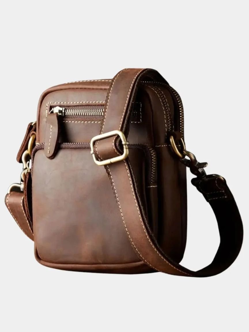 Rene™ | Retro Læder Skuldertaske