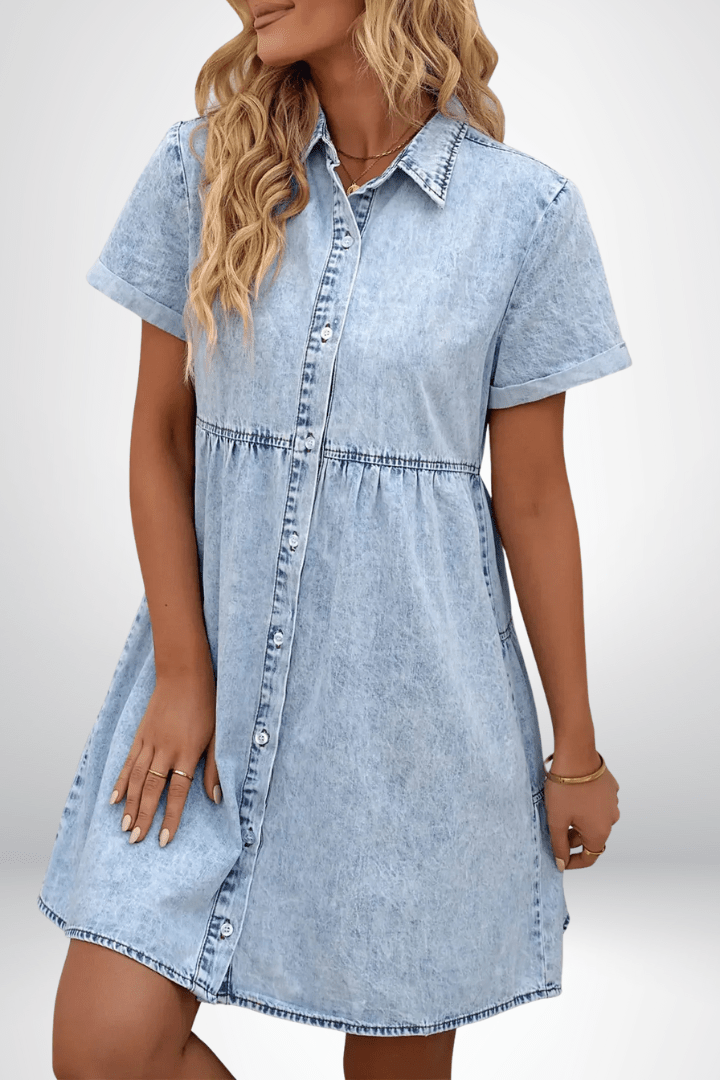Rosa | Denim Kjole