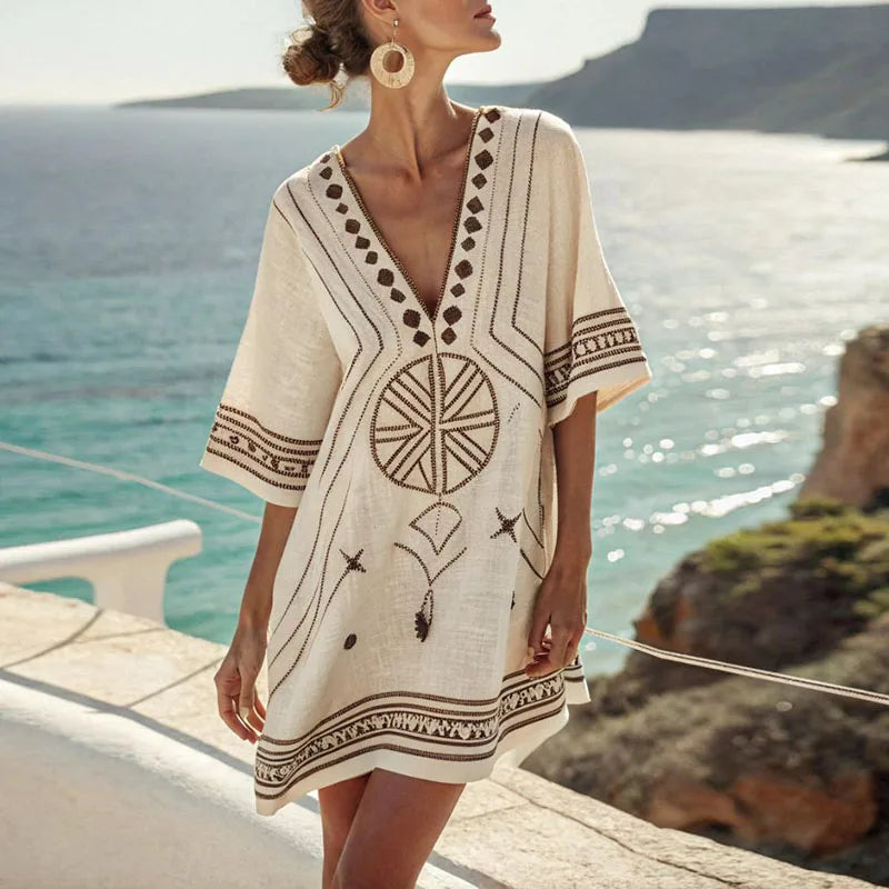 Danique - Elegant strandkjole til et stilfuldt sommerlook