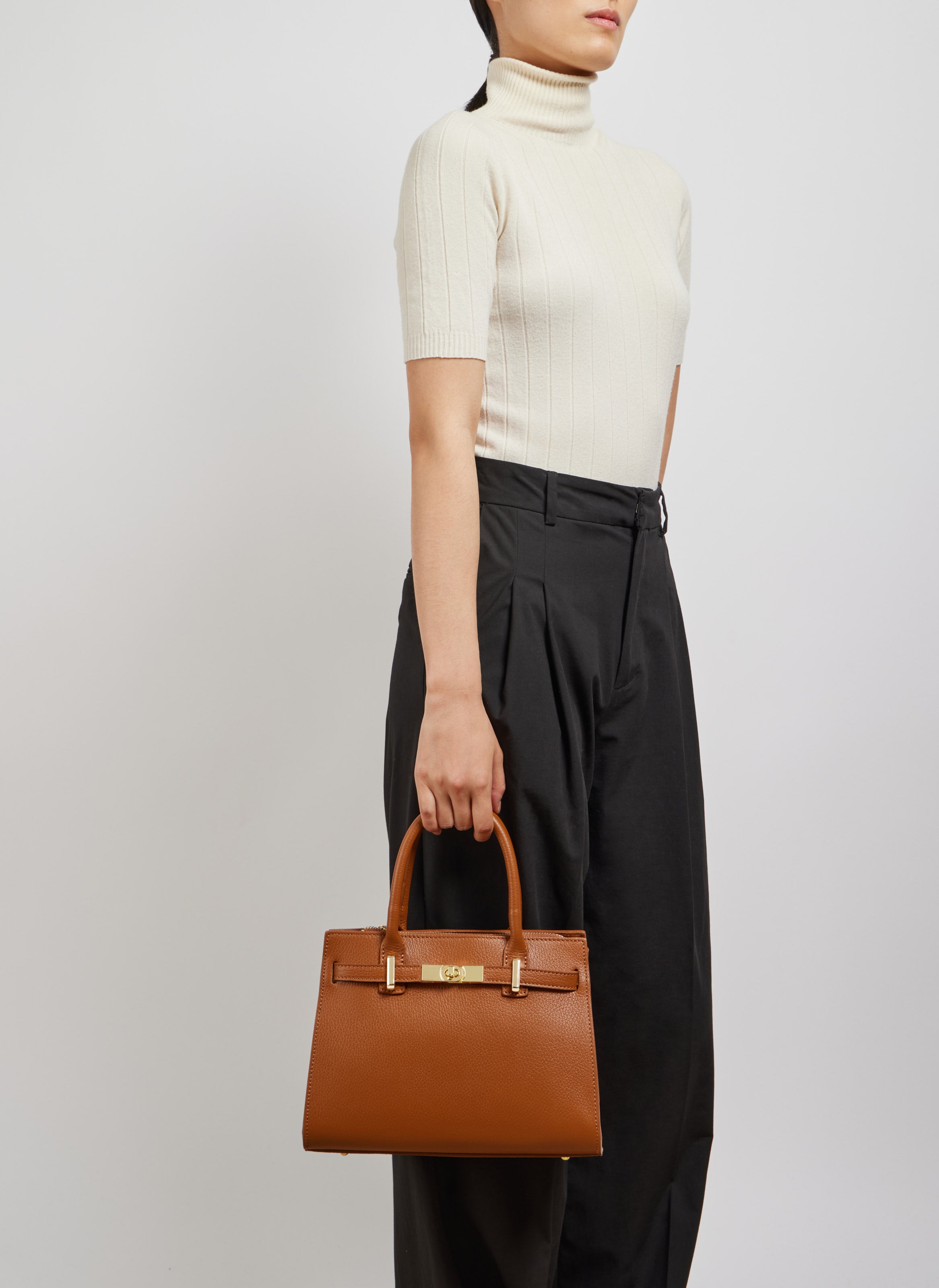 Grace-taske i Togo-kalveskind – cognac