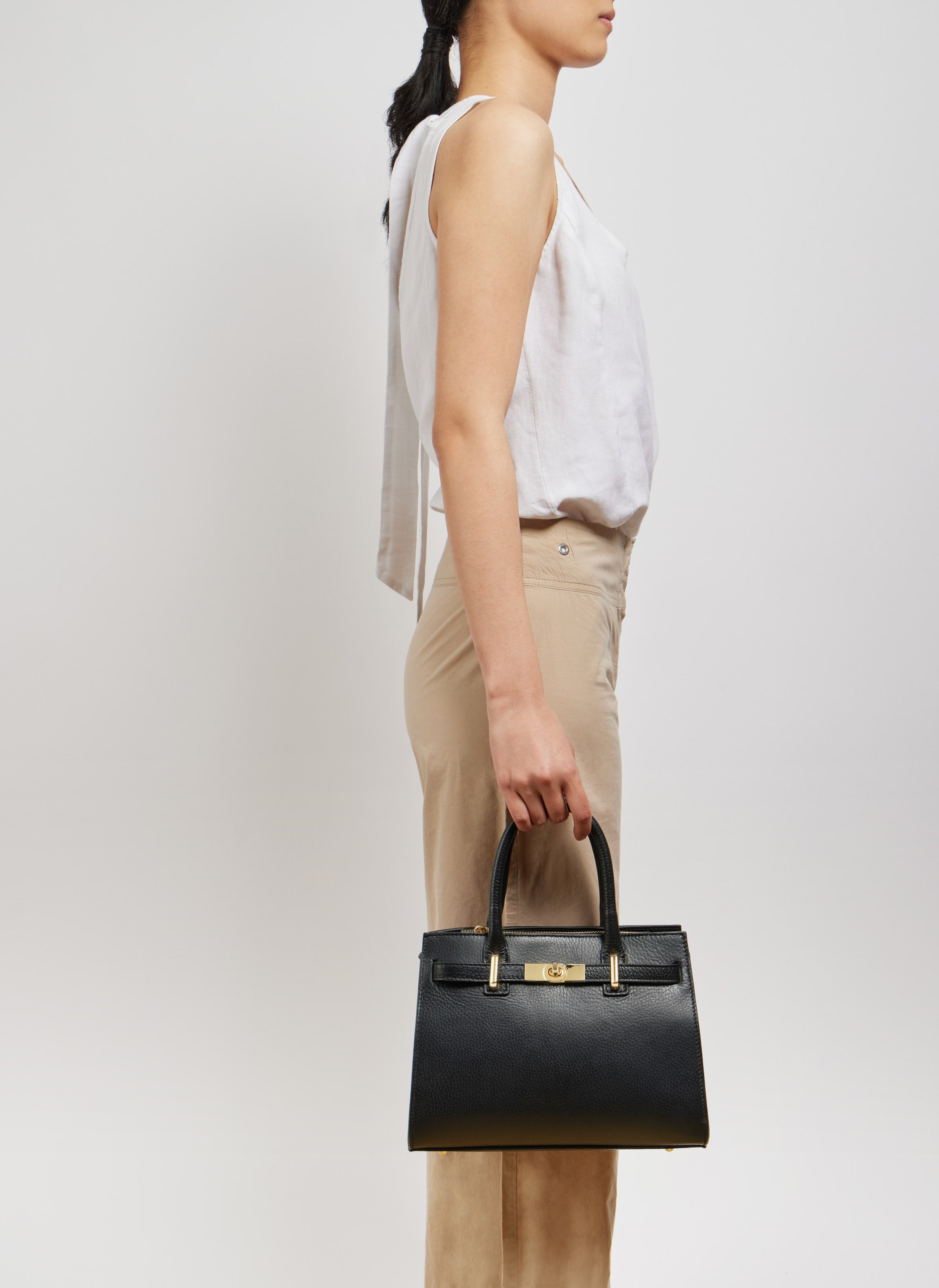 Grace-taske i Togo-kalveskind – sort