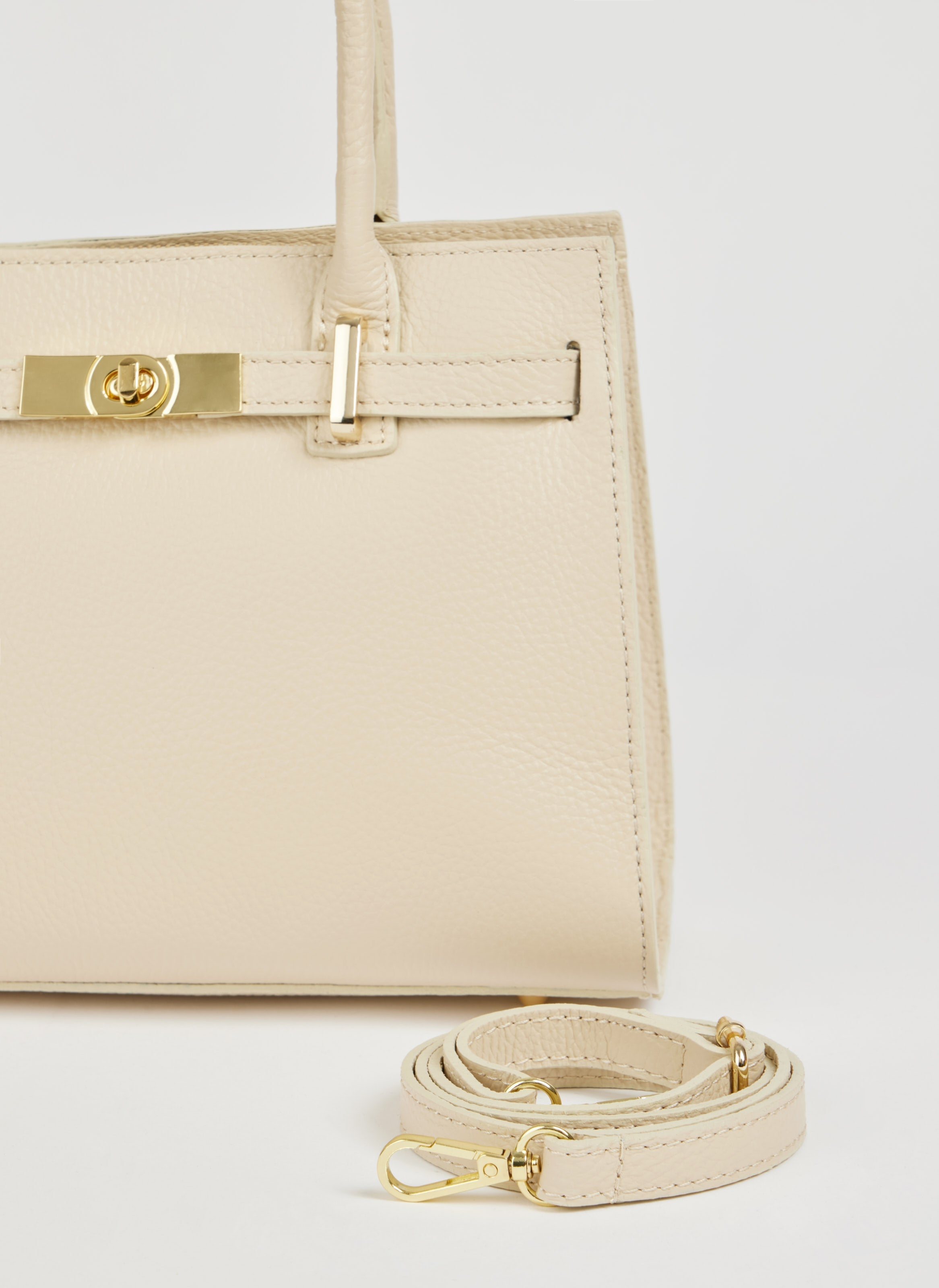 Grace-taske i Togo-kalveskind – beige