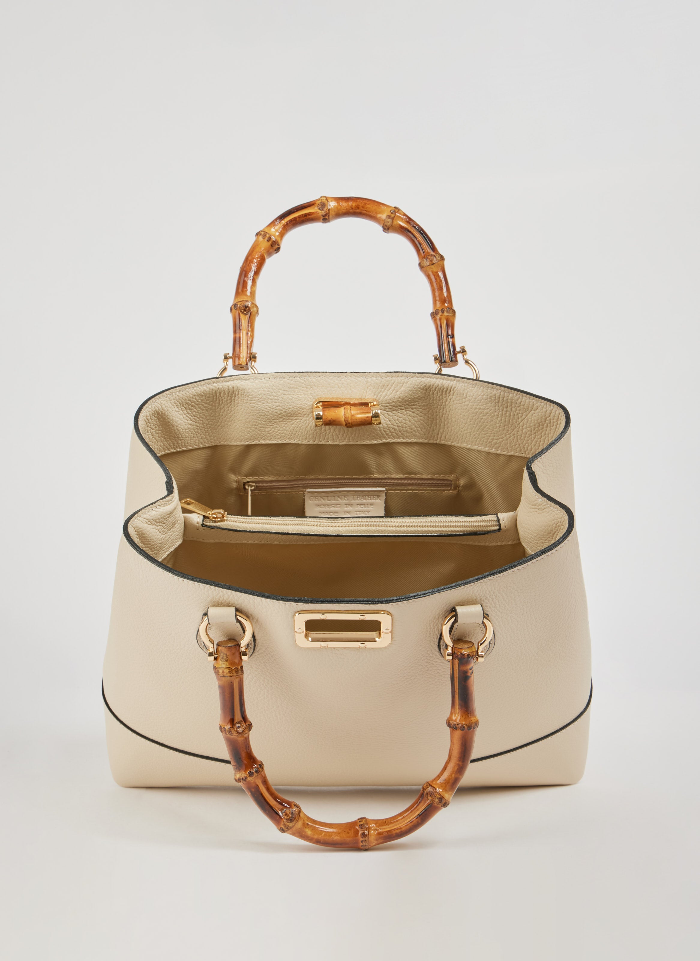 Bamboo Babe-taske i Dollaro-kalveskind – beige