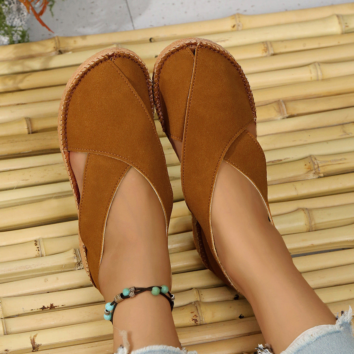 Komfortable damesandaler med lukket tå – lette slip-on sommersko