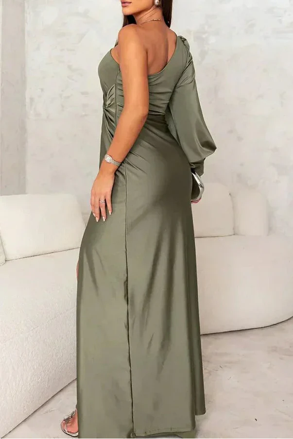 Riley™ - One-shoulder aftenkjole