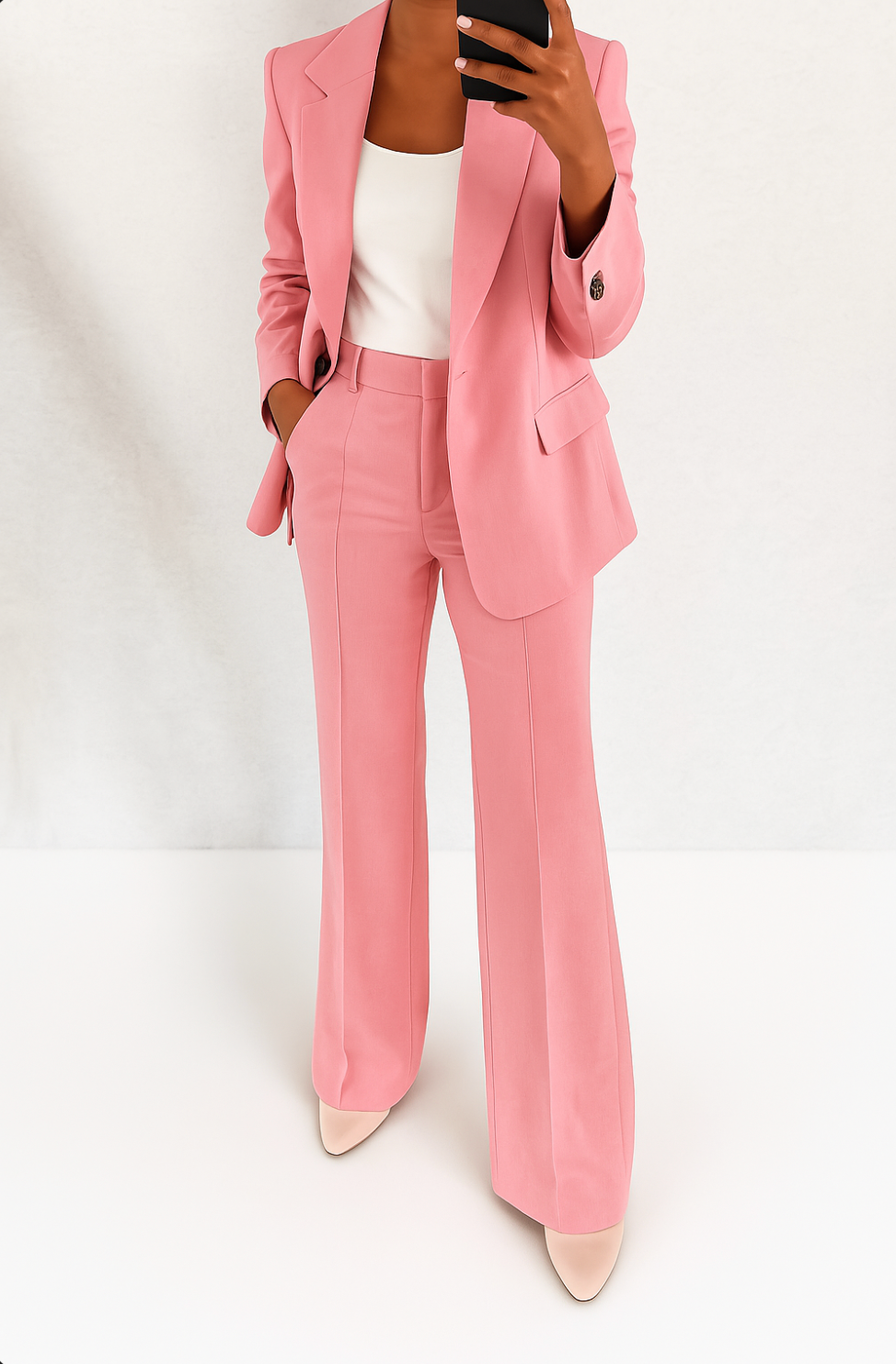 Viviana elegant 2-delt sæt i Rosa