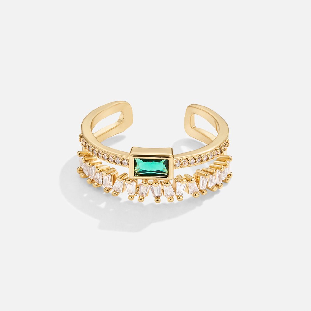 Pine - Lagdelt krystalring