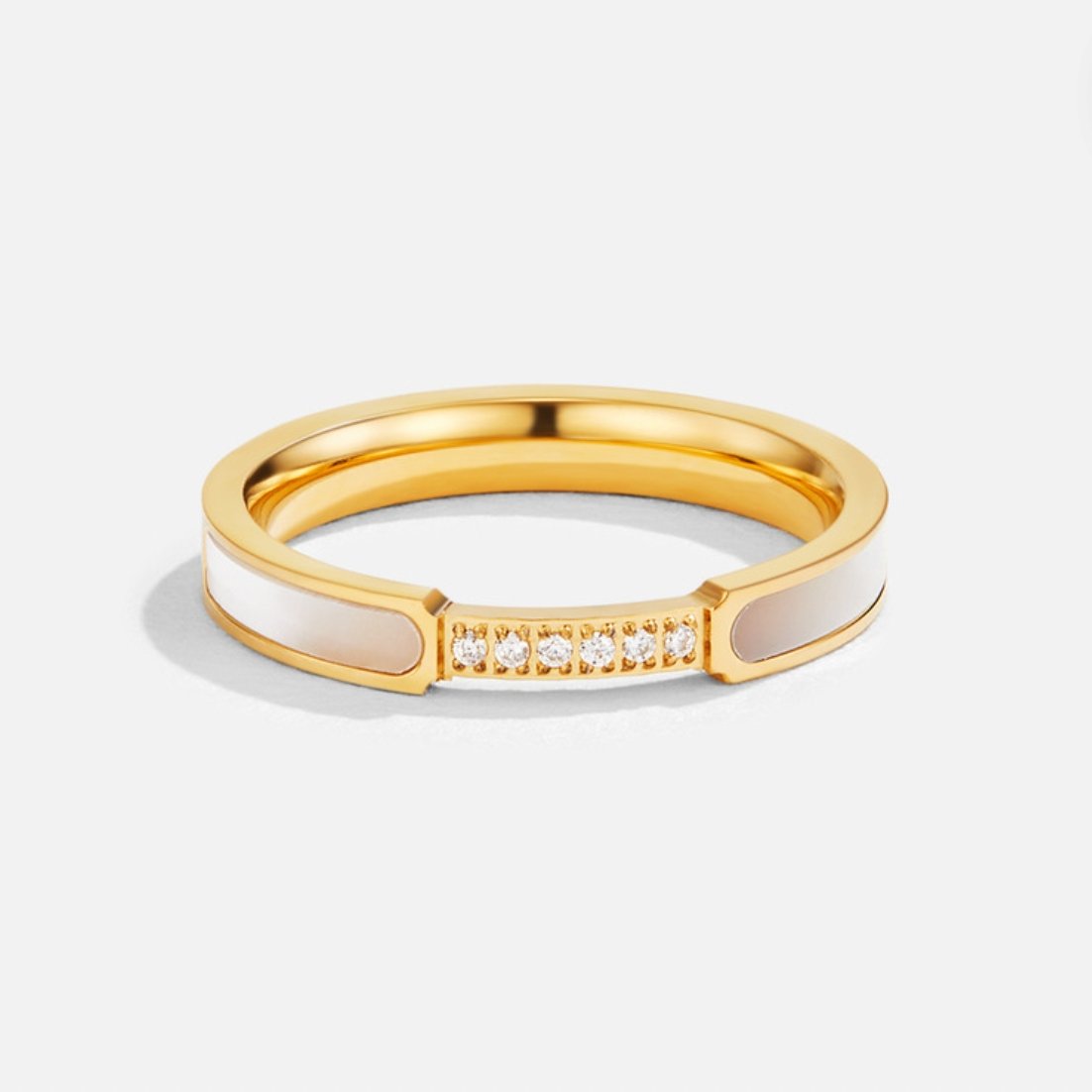 Unity - Ring med perle og krystal