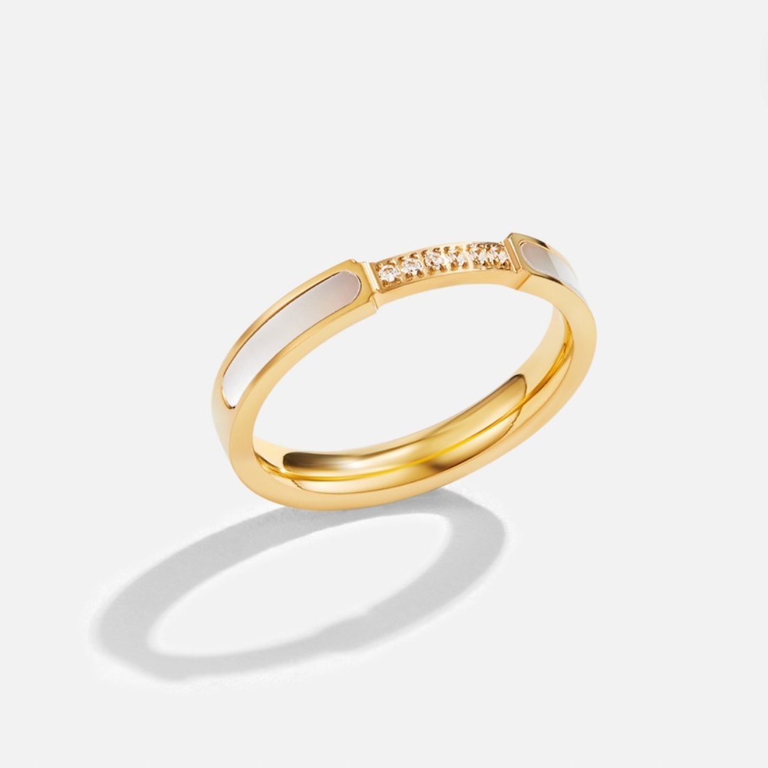 Unity - Ring med perle og krystal