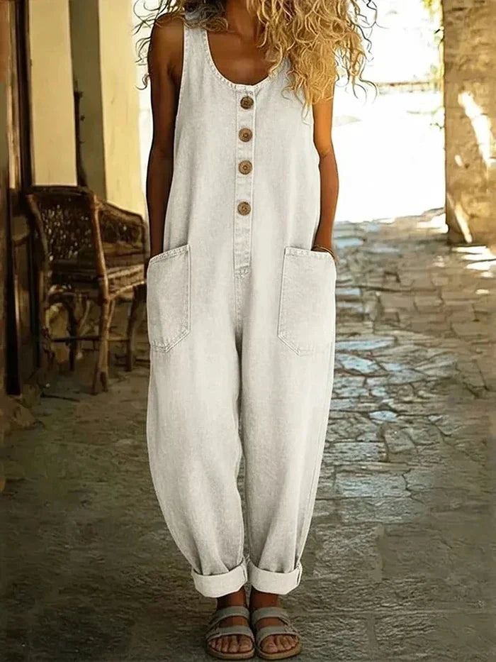 Lara™ - Overalls i vintagestil